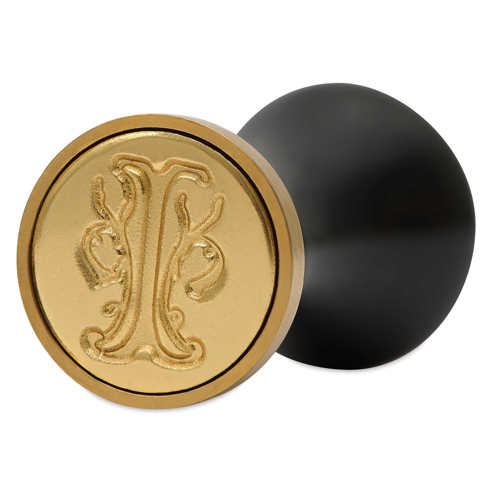 Manuscript Ceramic Mini Initial Sealing Coin Set - Letter I