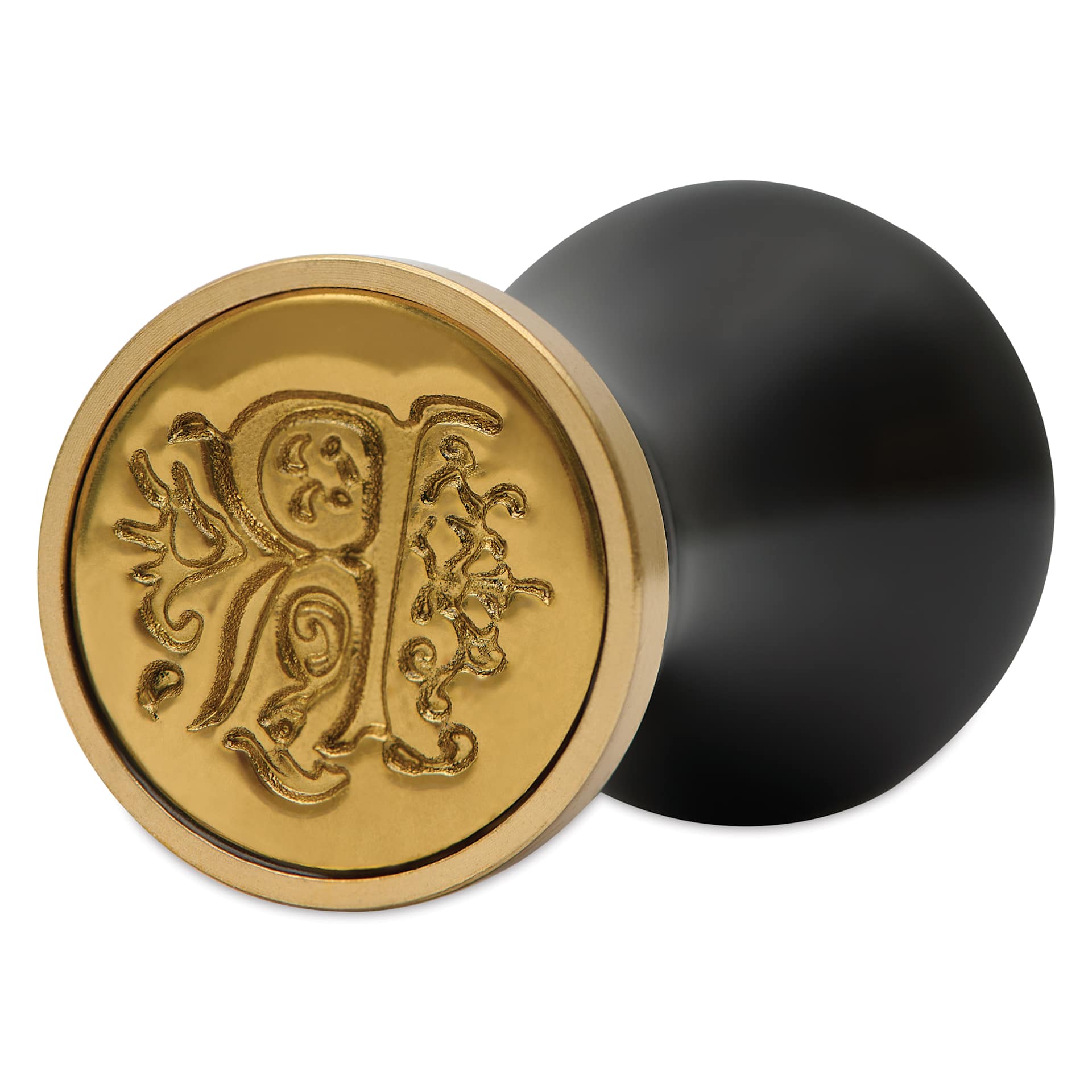 Manuscript Ceramic Mini Initial Sealing Coin Set - Letter R