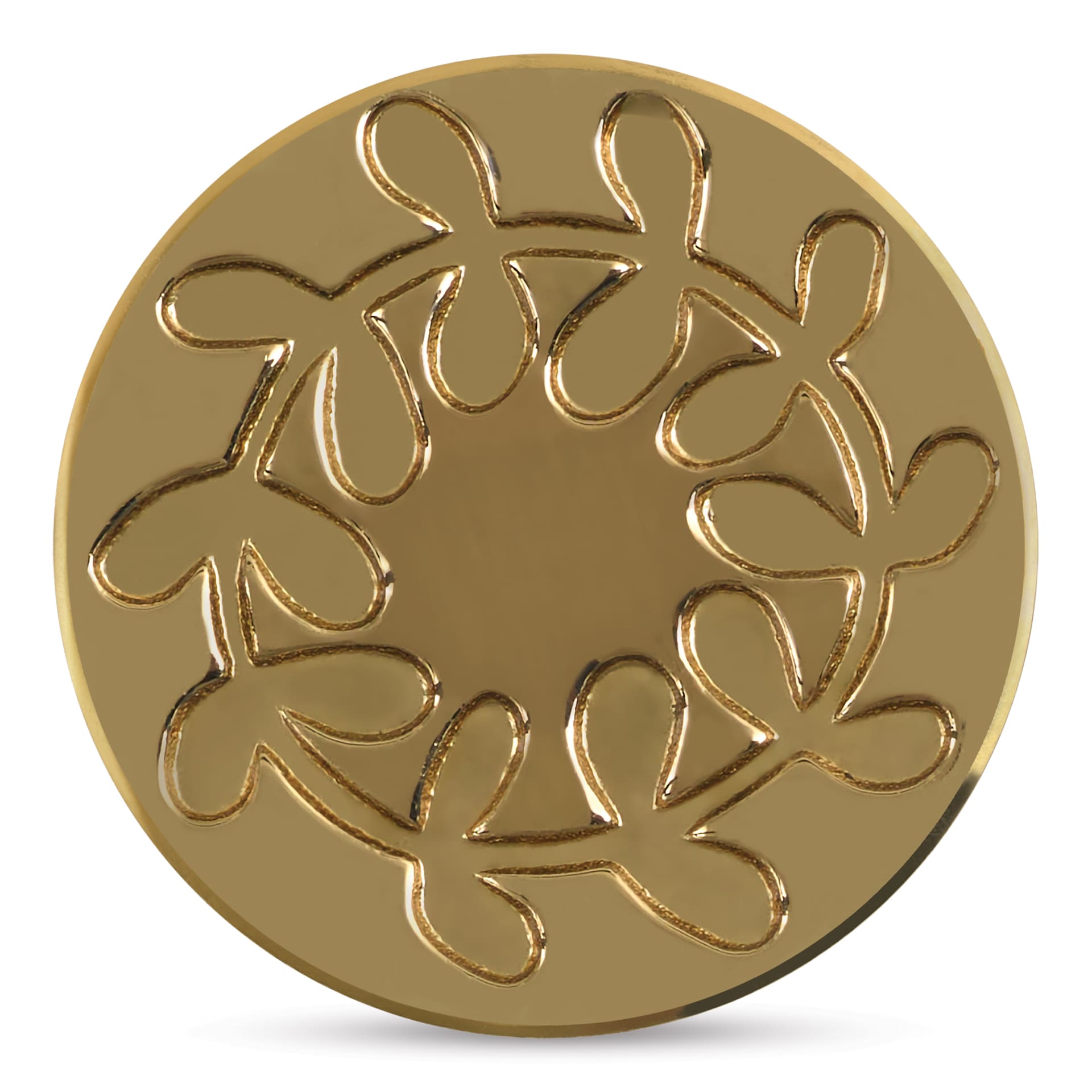 Manuscript Small Sealing Coin - Foliage