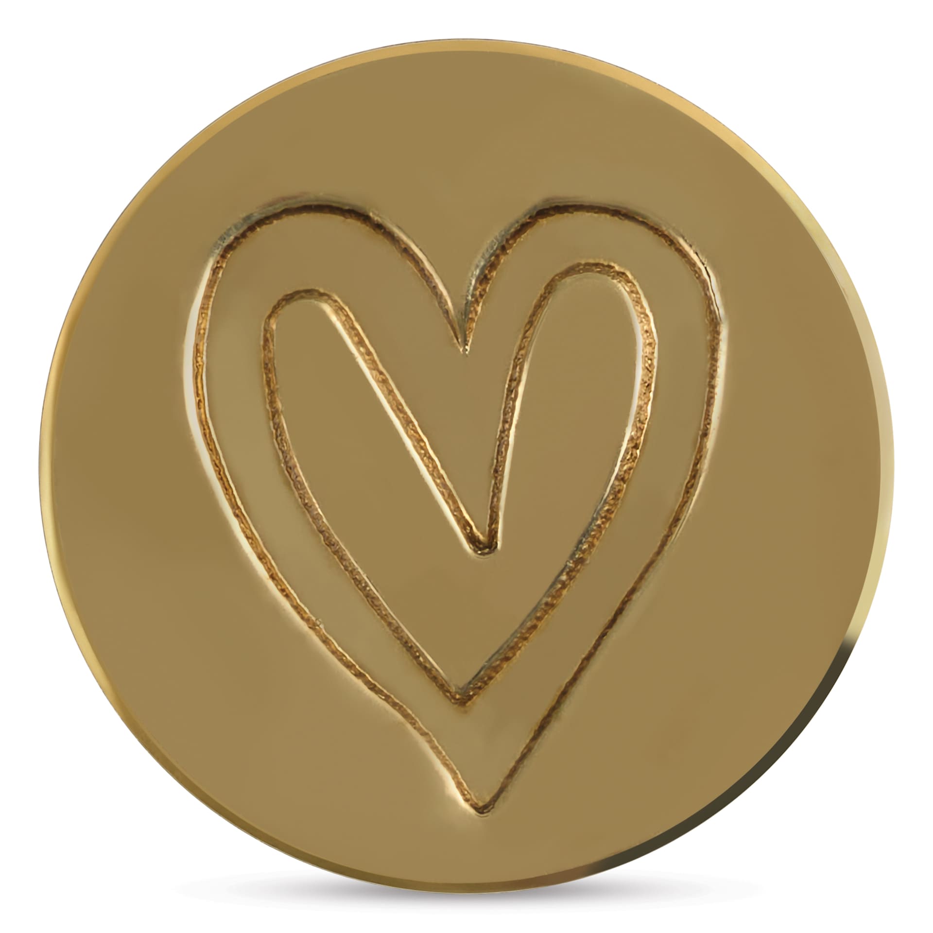 Manuscript Small Sealing Coin - Heart