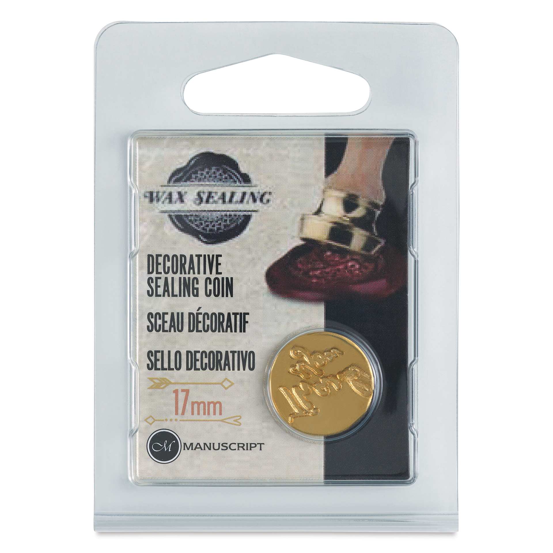 Manuscript Small Sealing Coin - Thank You, front of packaging