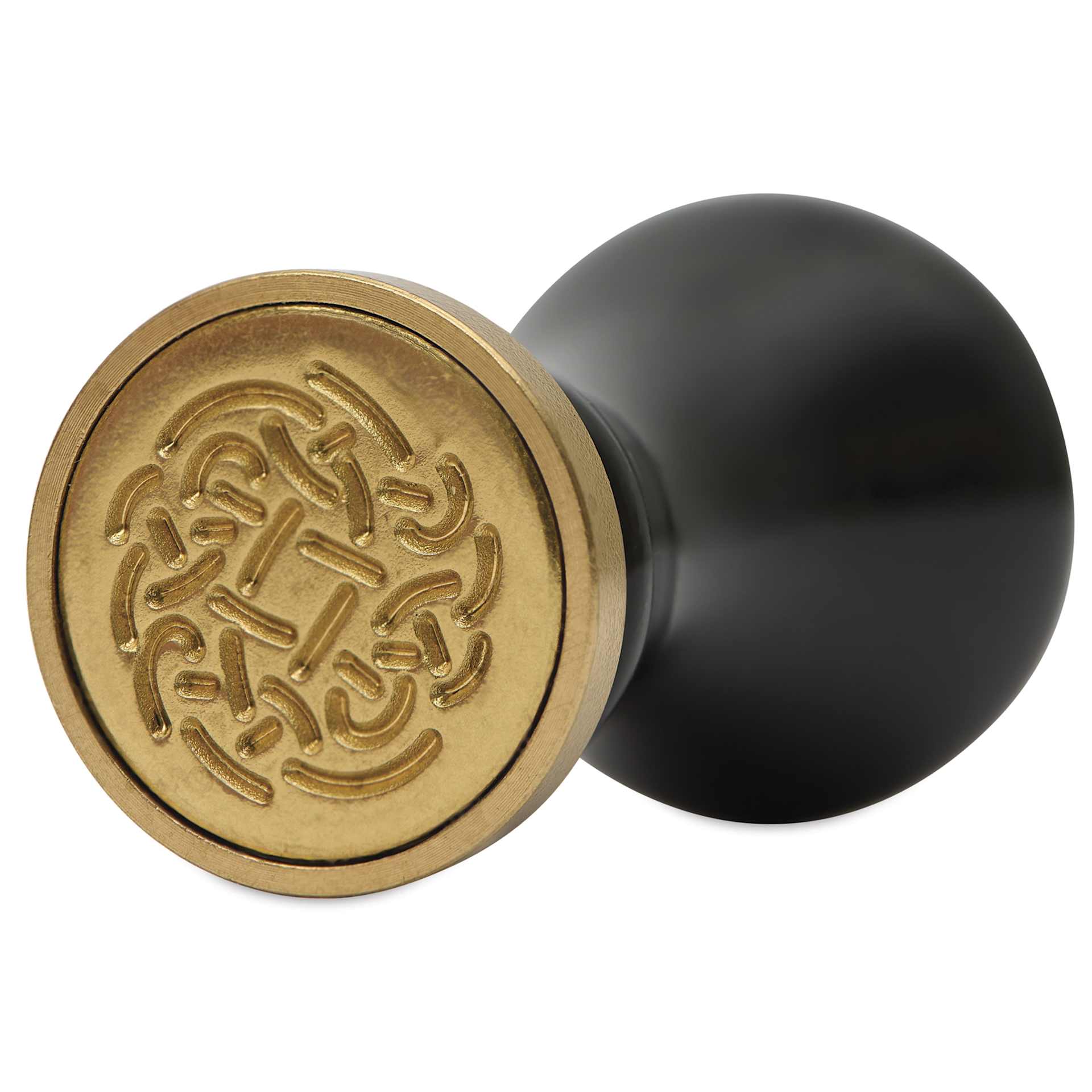 Manuscript Wax and Seal Small Ceramic Coin Set - Celtic Rose, close up