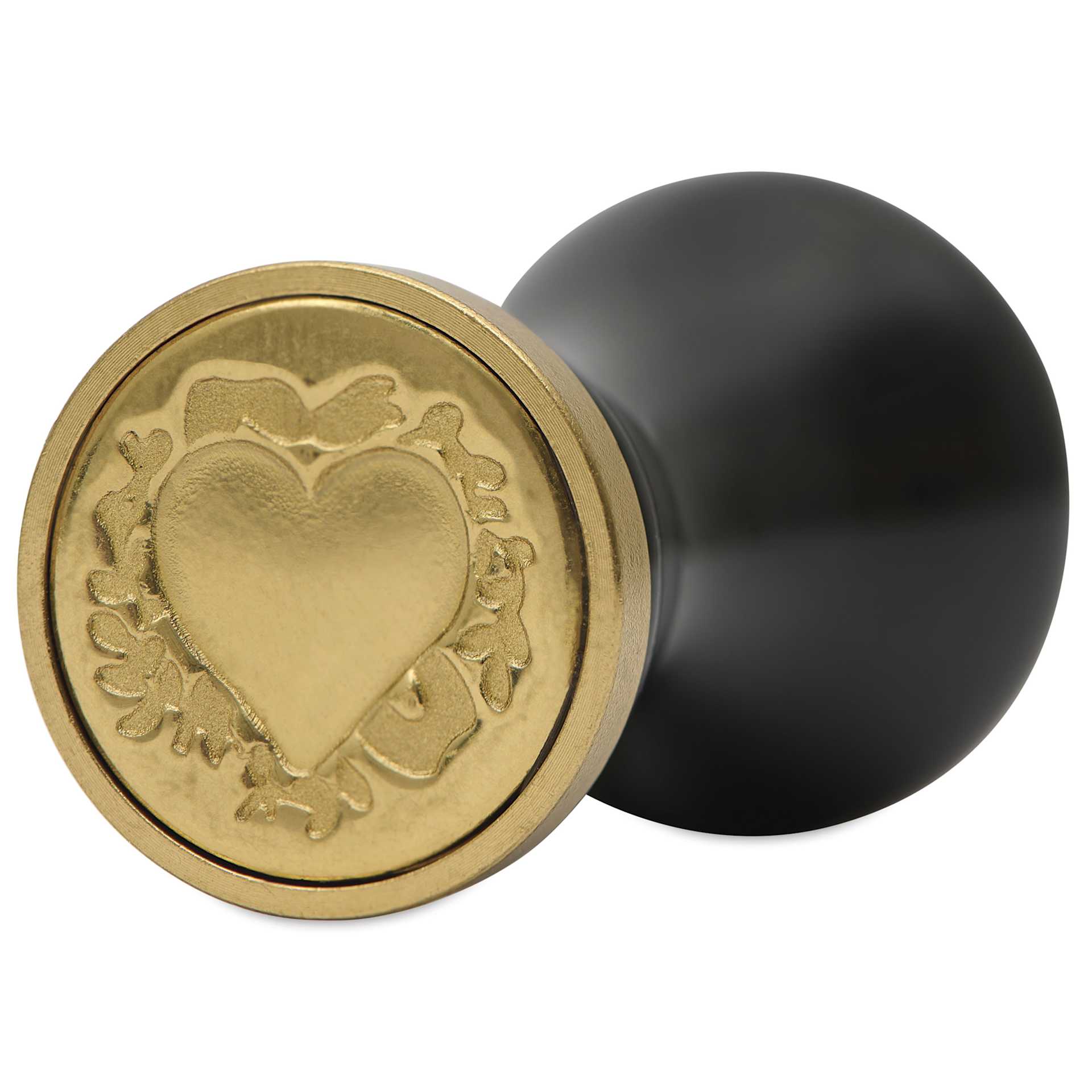 Manuscript Wax and Seal Small Ceramic Coin Set - Heart, close up