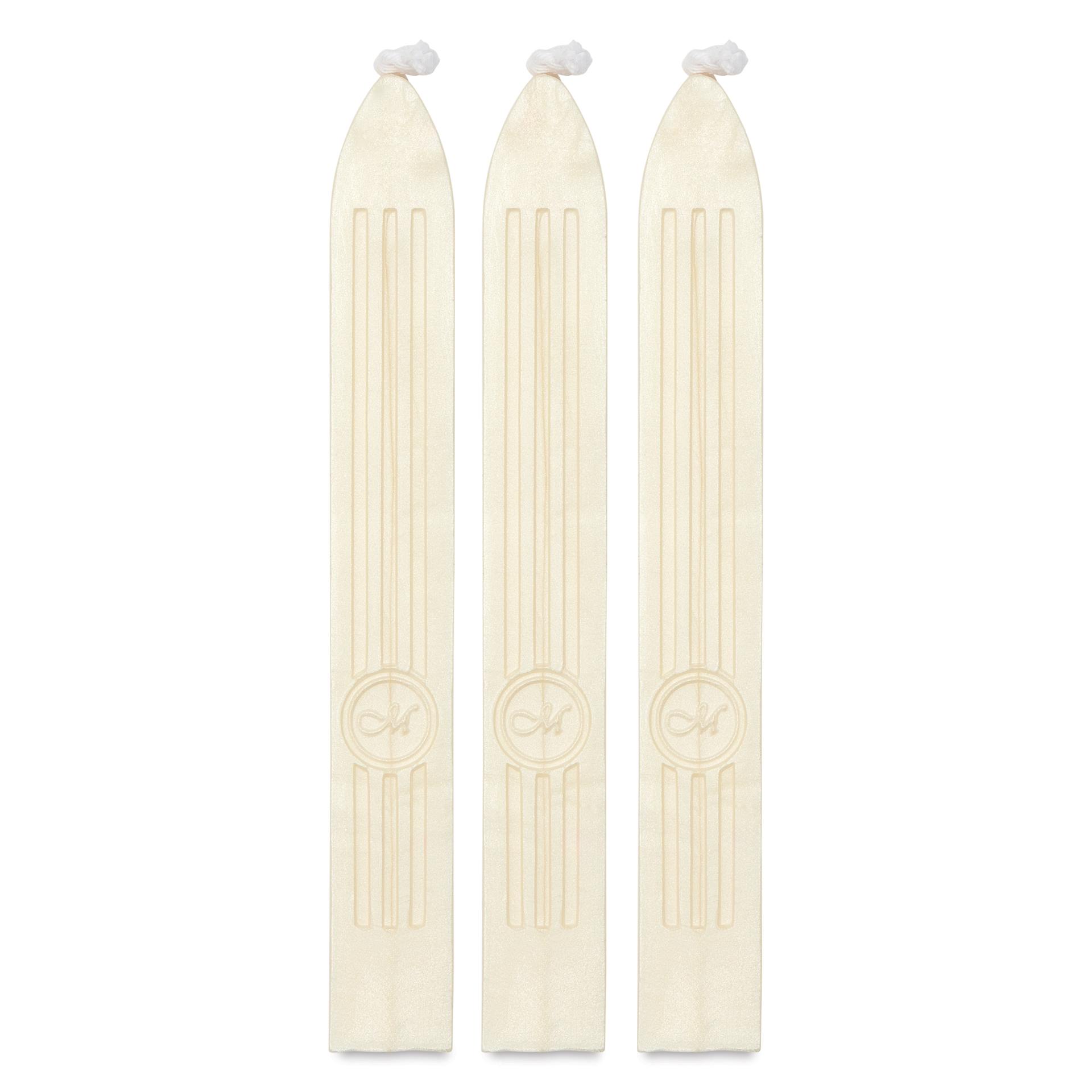 Manuscript Sealing Wax Sticks - Pearl, Pkg of 3