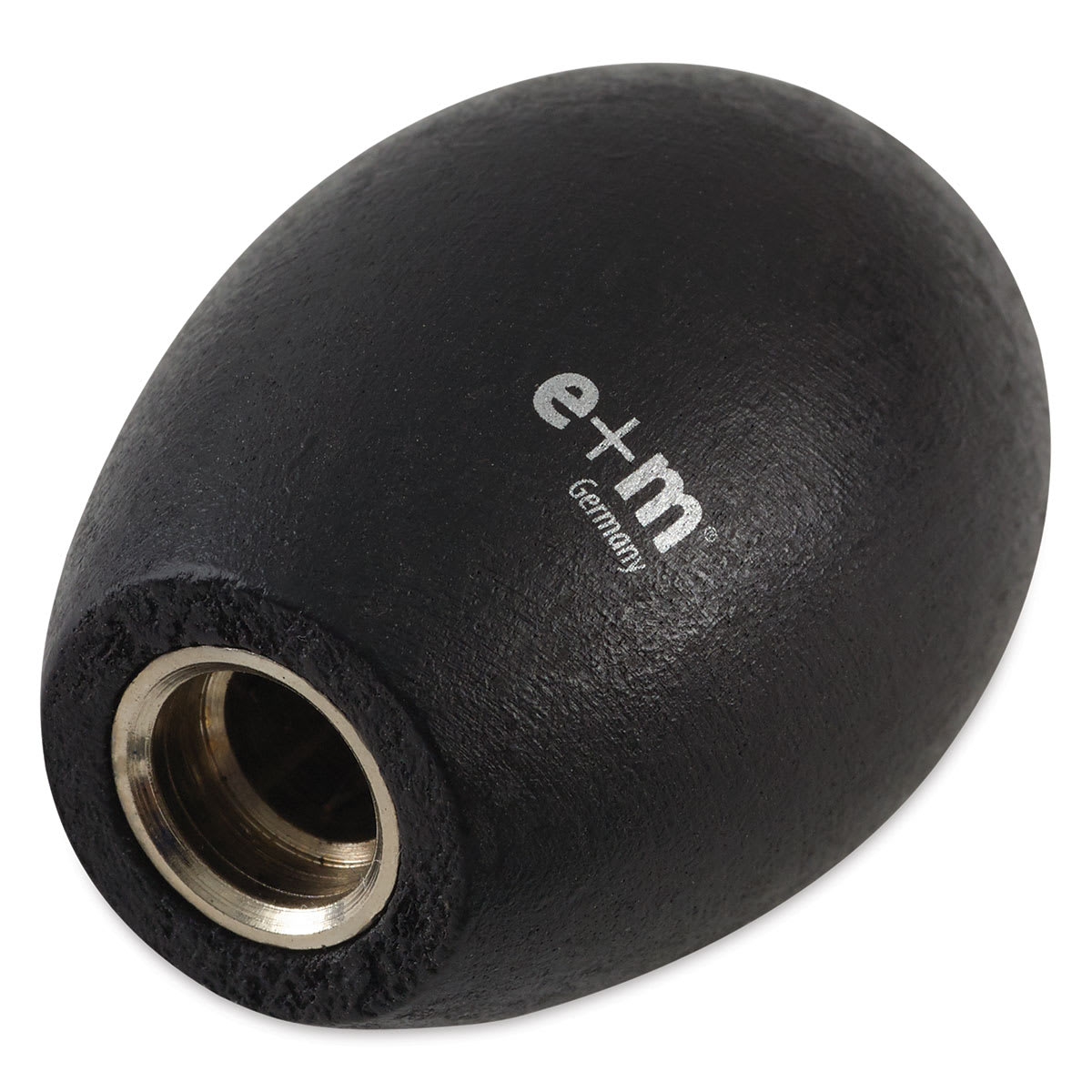 E and M Think Big Sharpener - Angled view of Black Sharpener