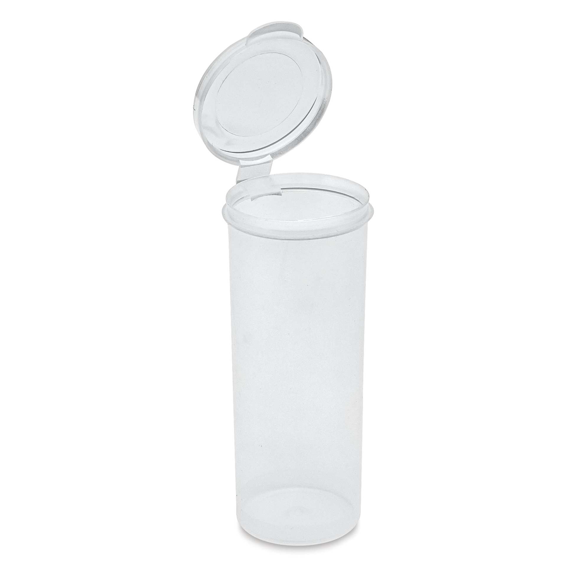LaCons Flip Top Container - Hinged Lid, 2.5 oz, lid opened