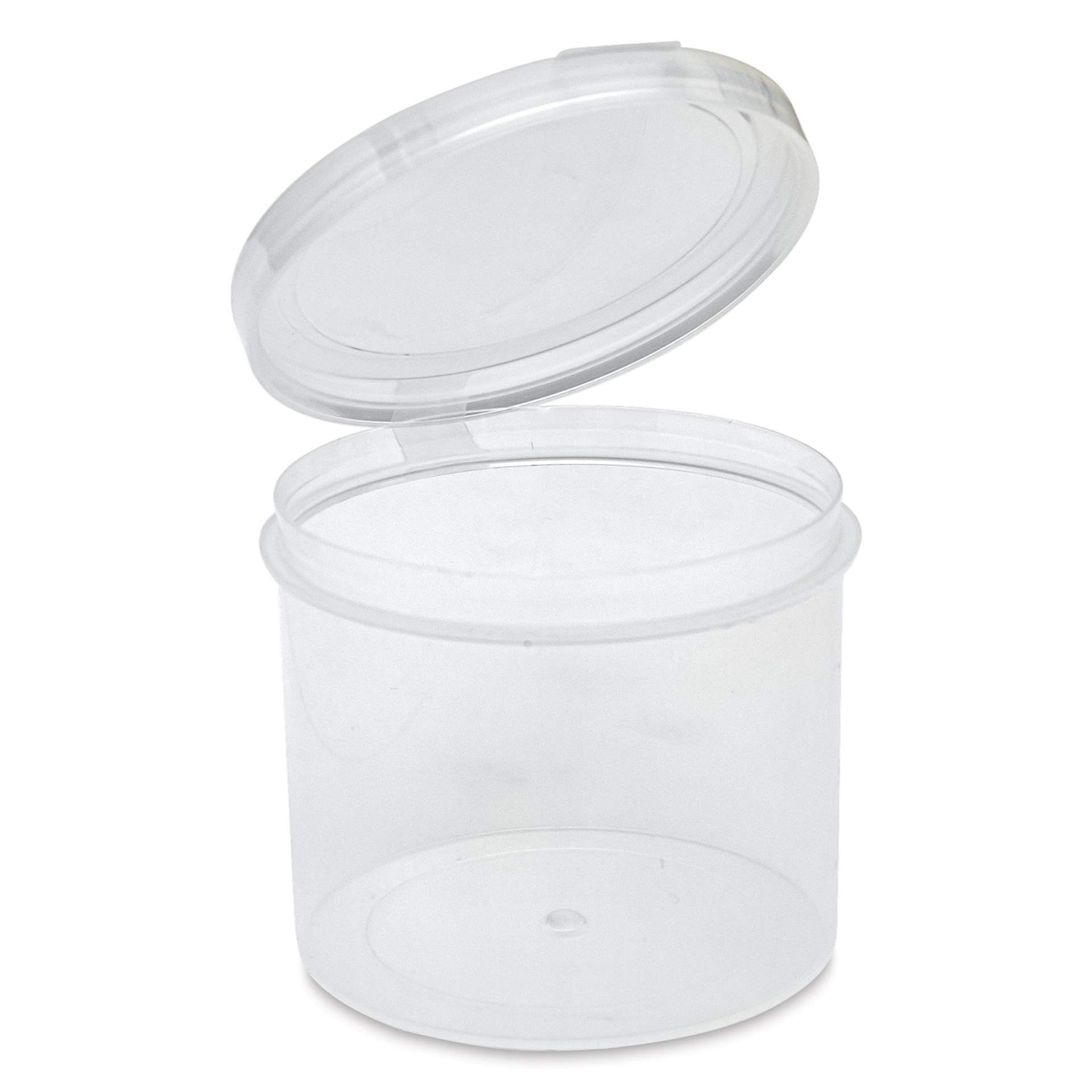 LaCons Flip Top Container - Hinged Lid, 4 oz open