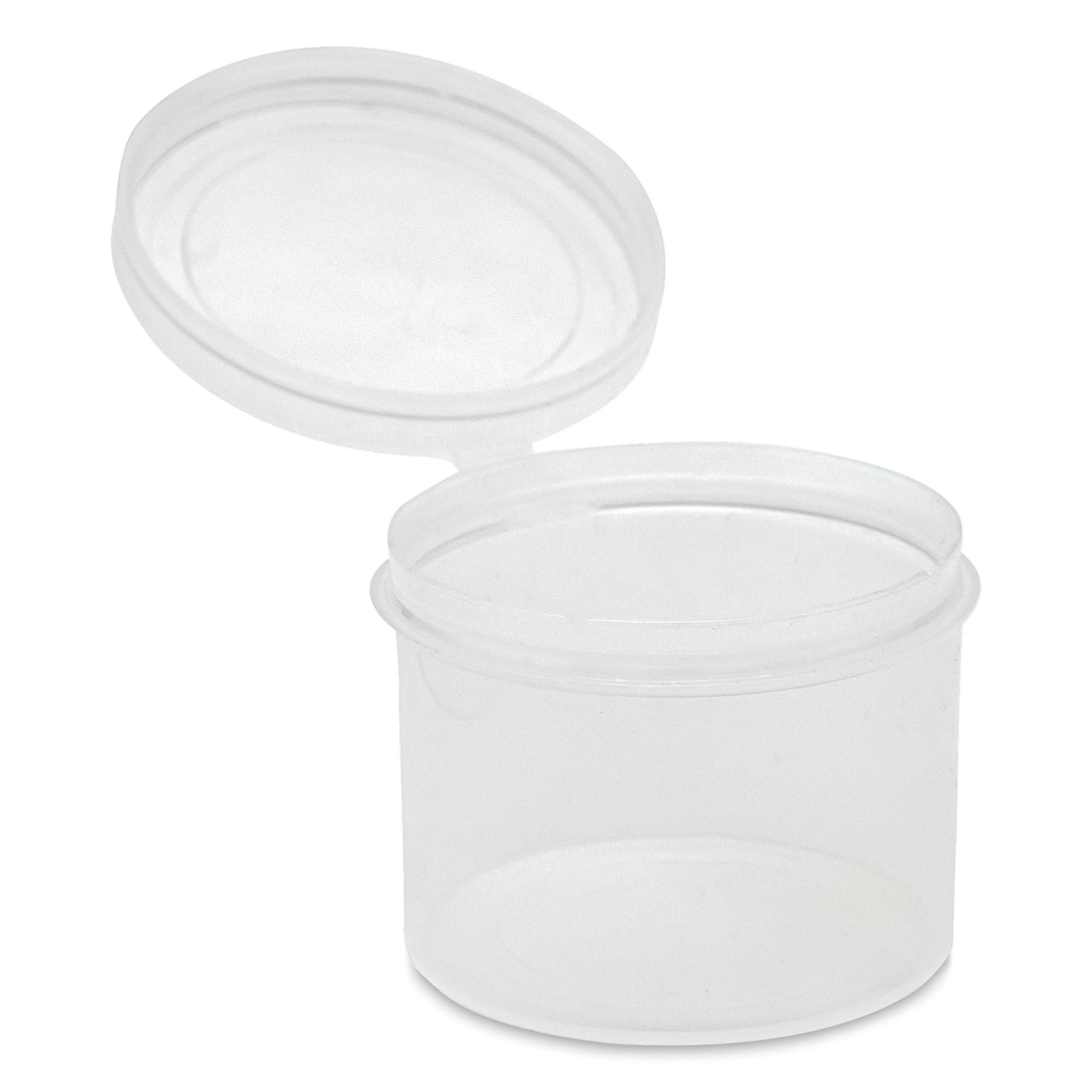 LaCons Flip Top Container - Hinged Lid, 1 oz, lid opened