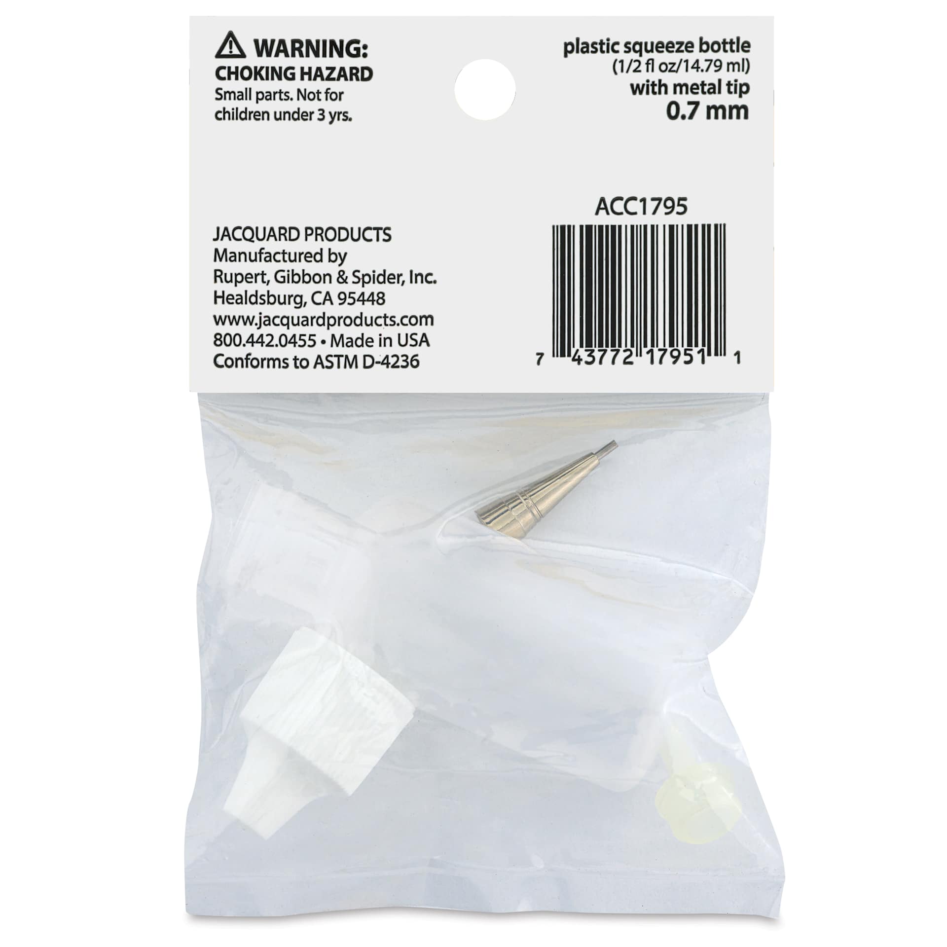 Jacquard Dispenser Bottle back of packaging