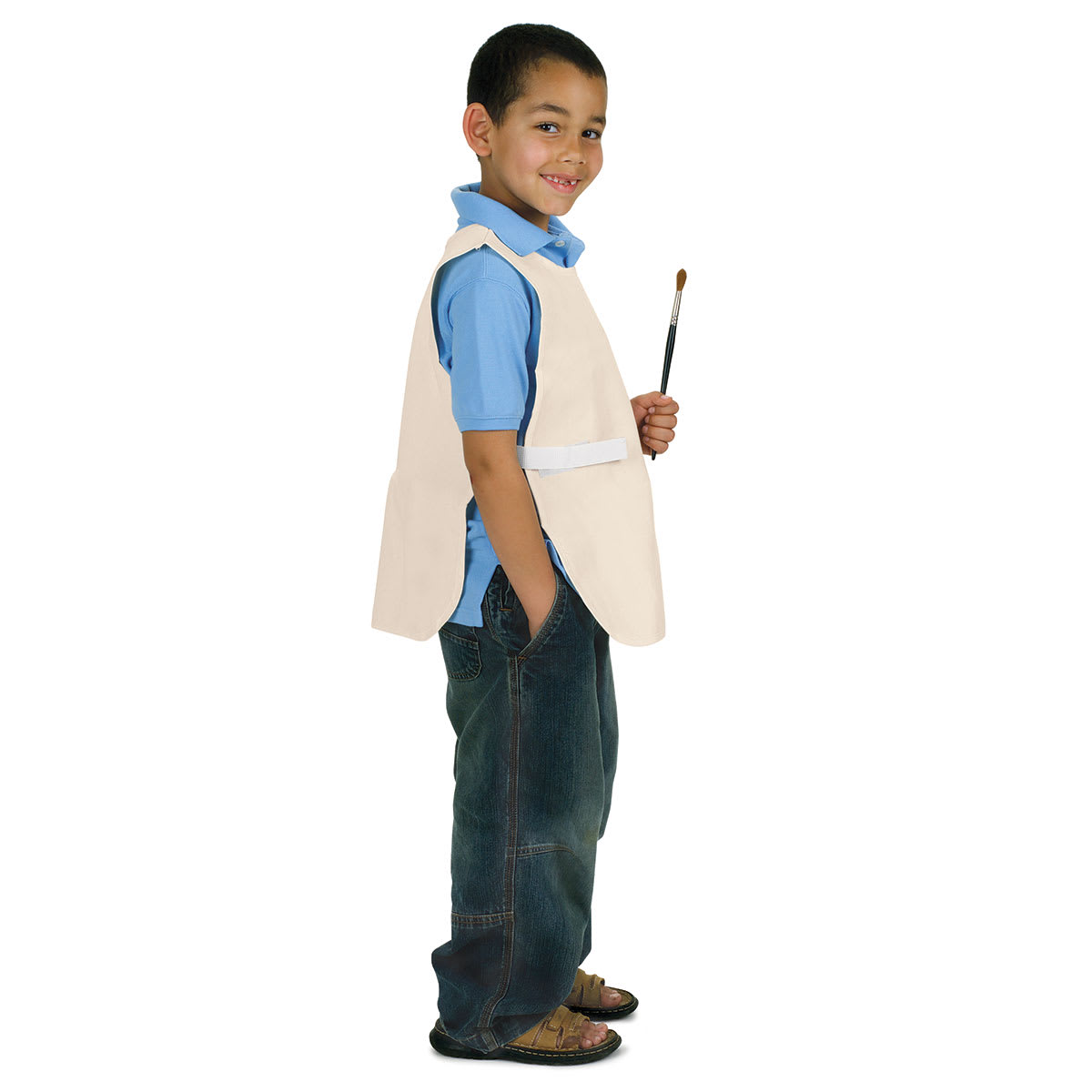Children's Art Smock - 14'' x 21'' (on model facing to the side)