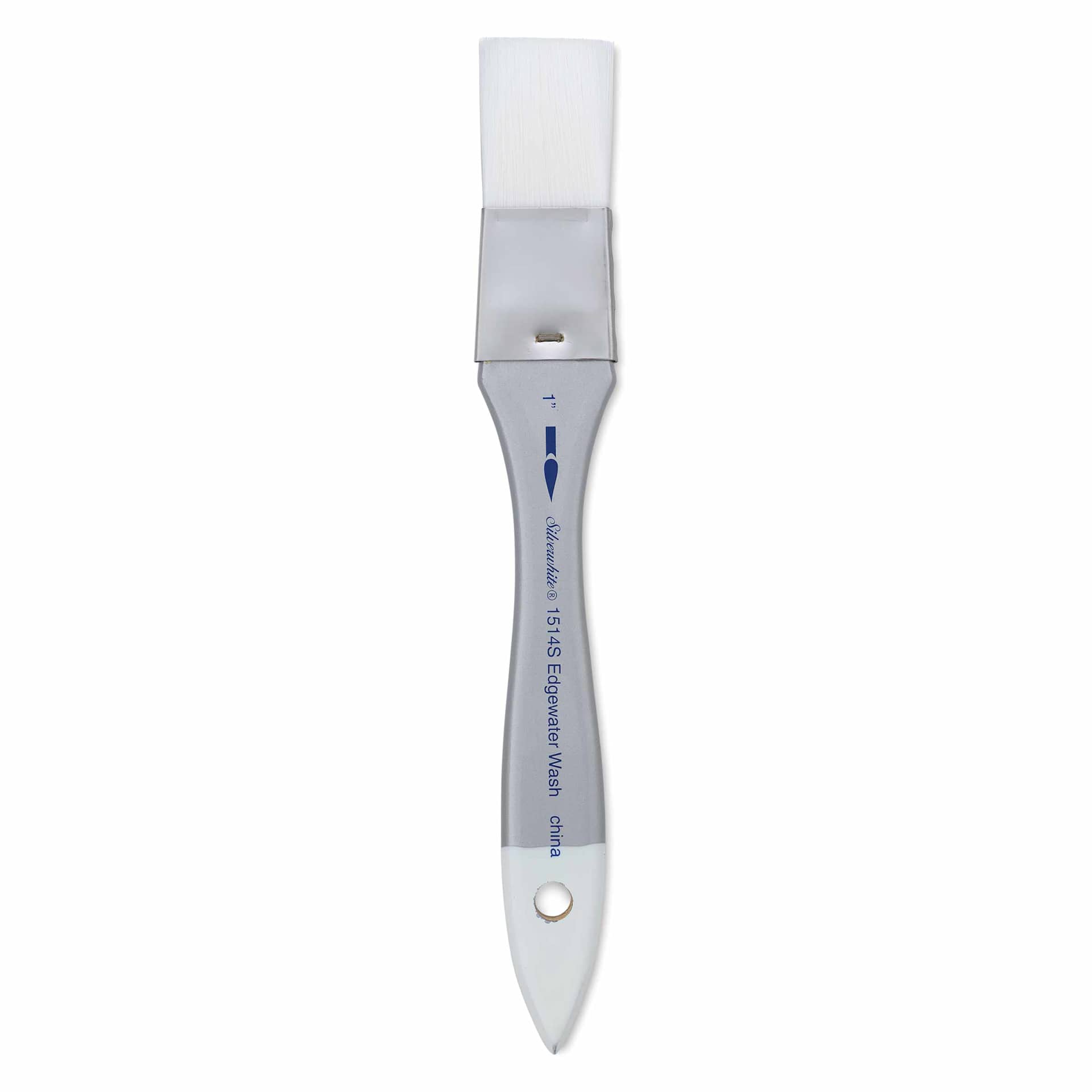 Silver Brush Silverwhite Synthetic Brush - Edgewater Wash, Short Handle, 1"