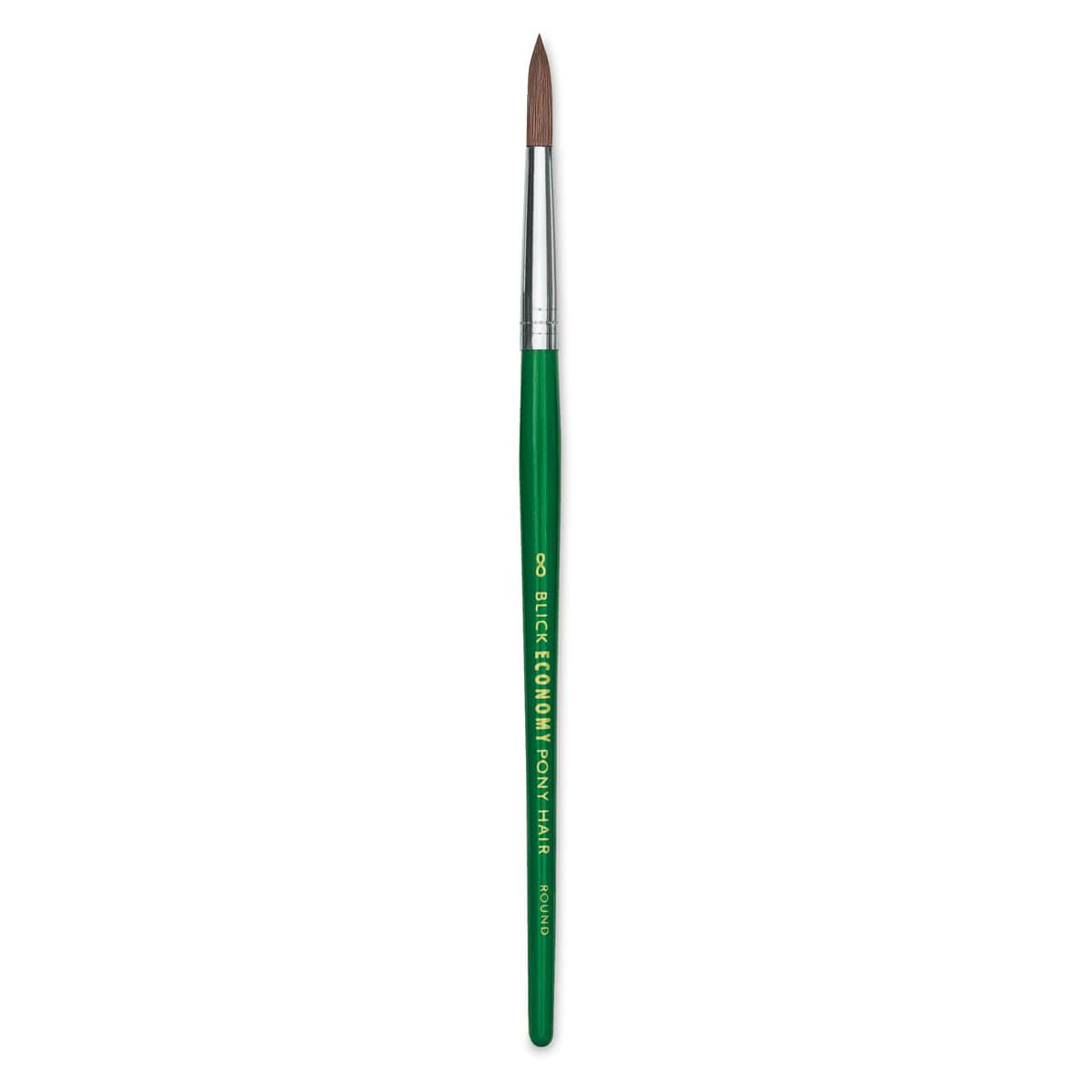 Blick Economy Pony Hair Brush - Round, Short Handle, Size 8