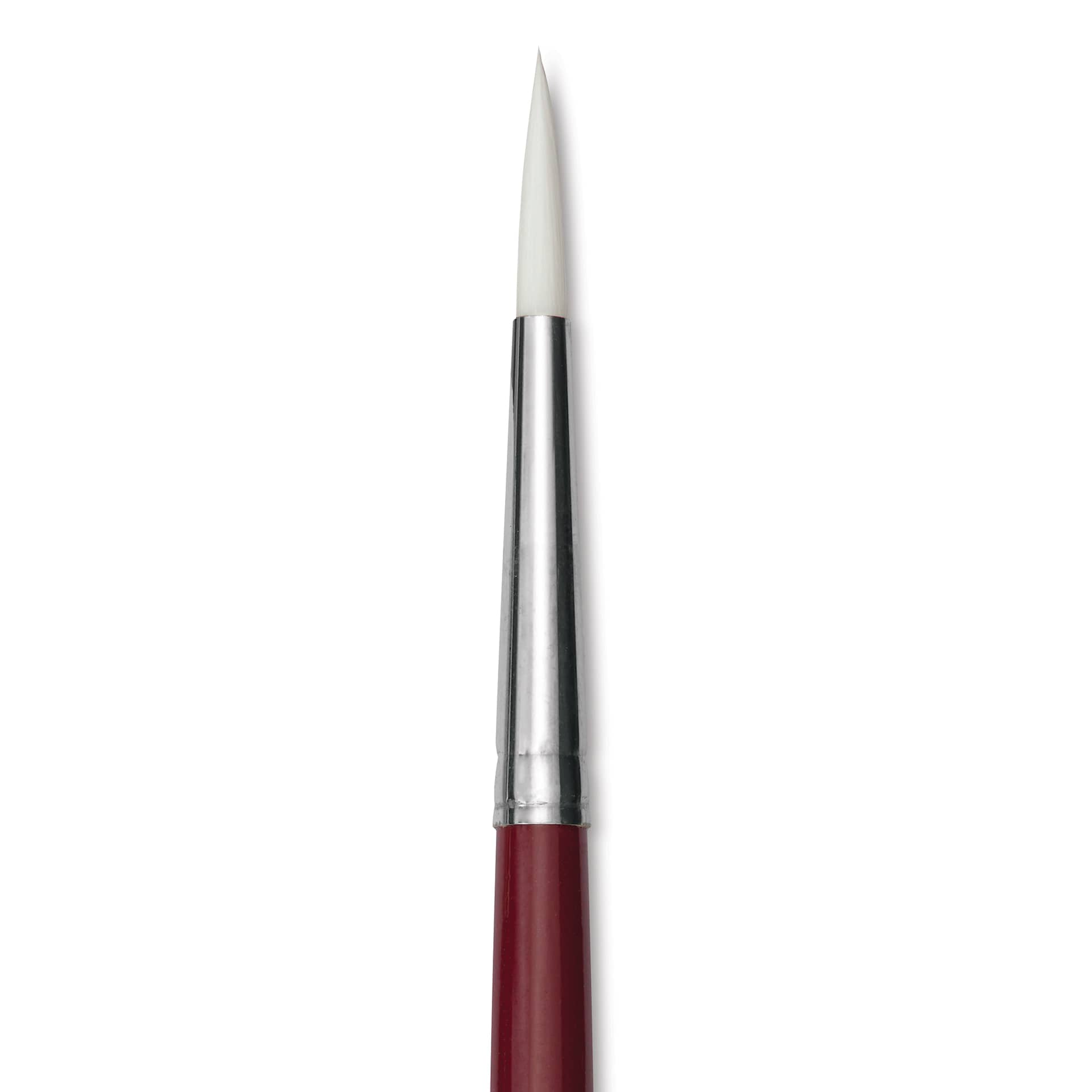 Dynasty Fine White Synthetic Brush - Round, Refill Brush, Size 6 close-up