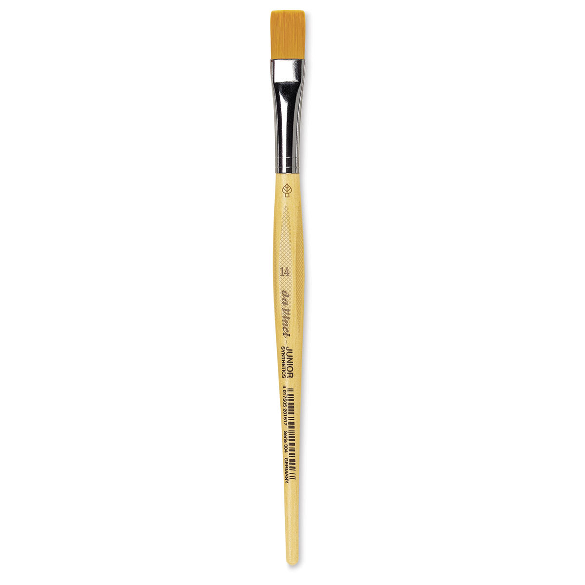 Da Vinci Junior Synthetic Brush - Bright, Short Handle, Size 14
