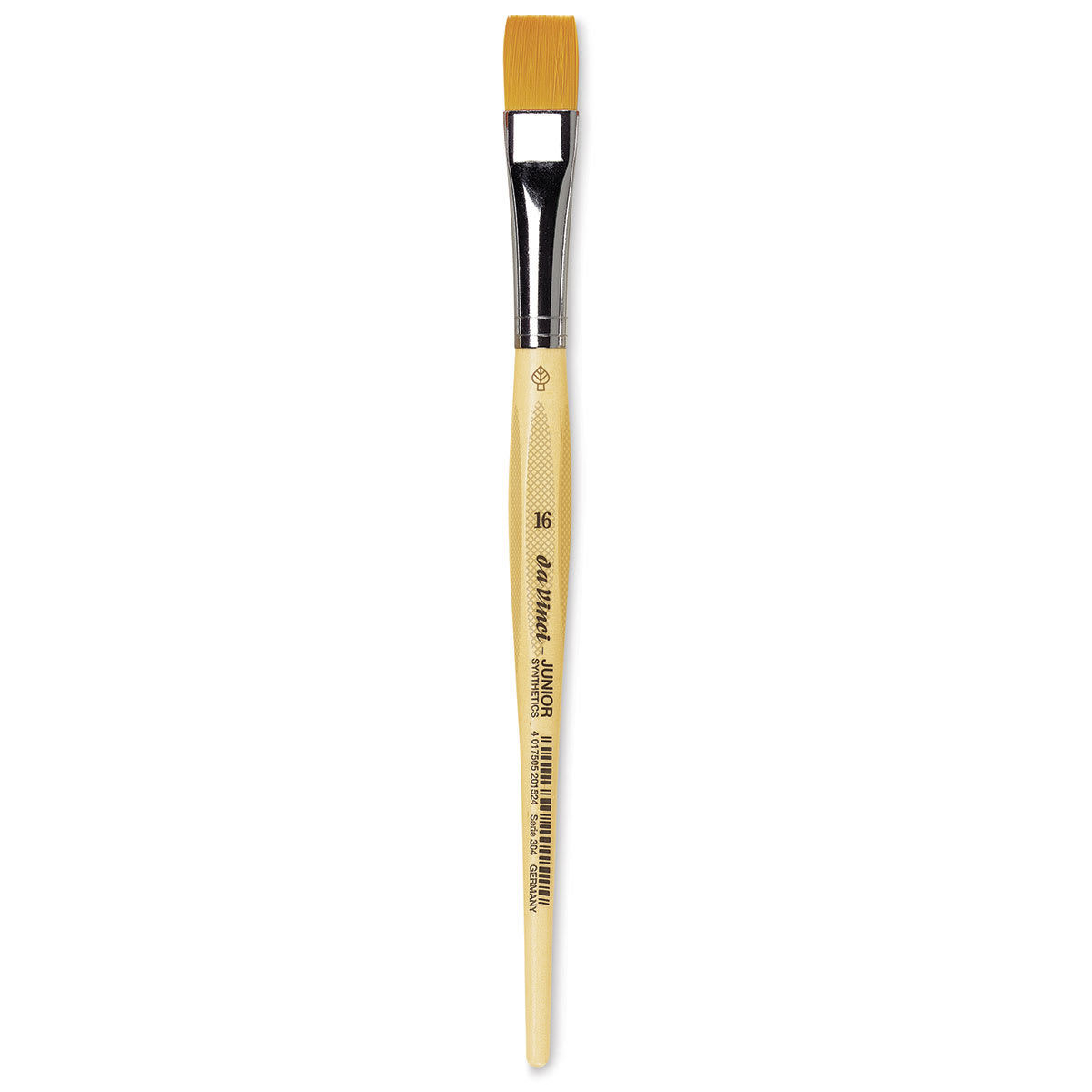 Da Vinci Junior Synthetic Brush - Bright, Short Handle, Size 16