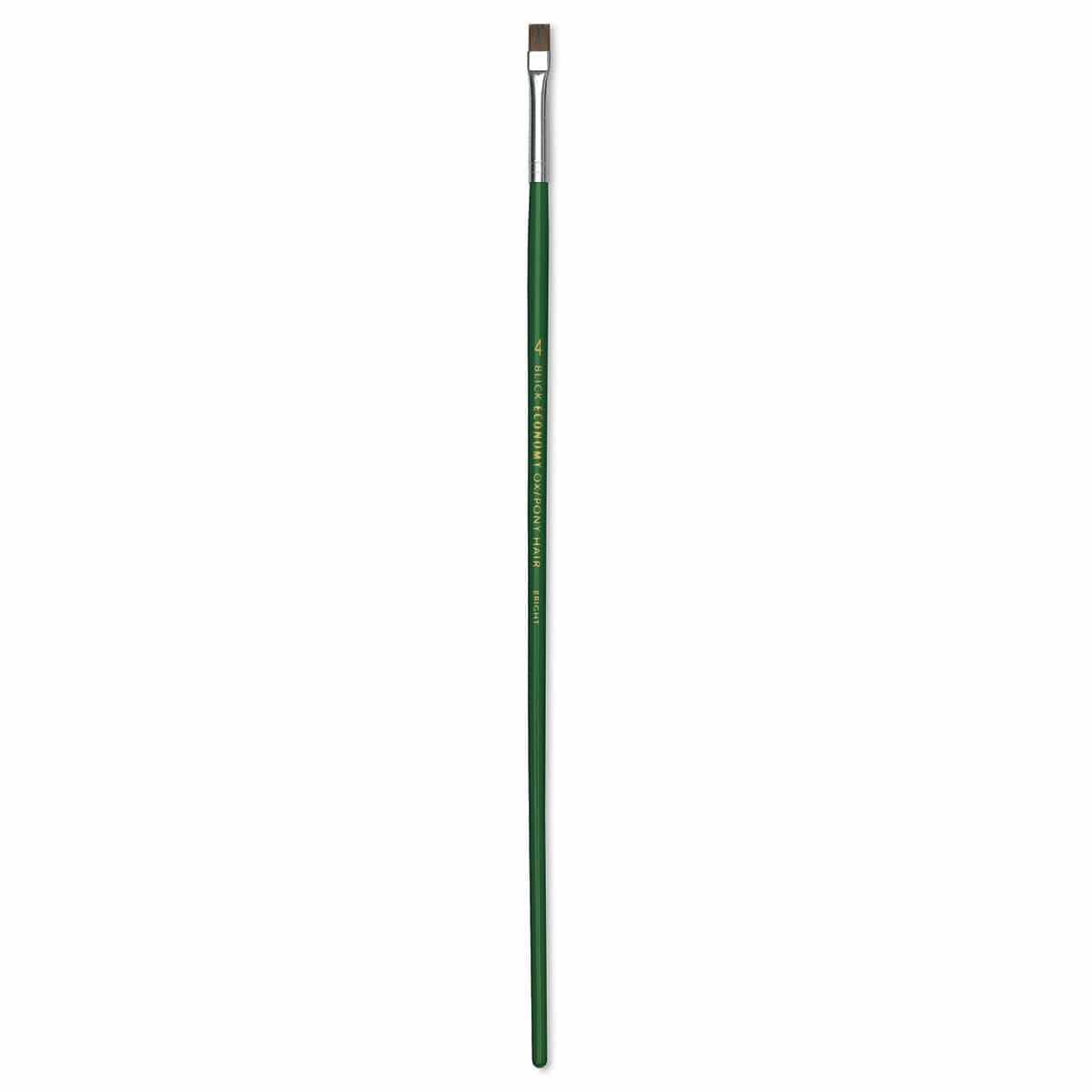 Blick Economy Ox/Pony Hair Brush - Bright, Long Handle, Size 4
