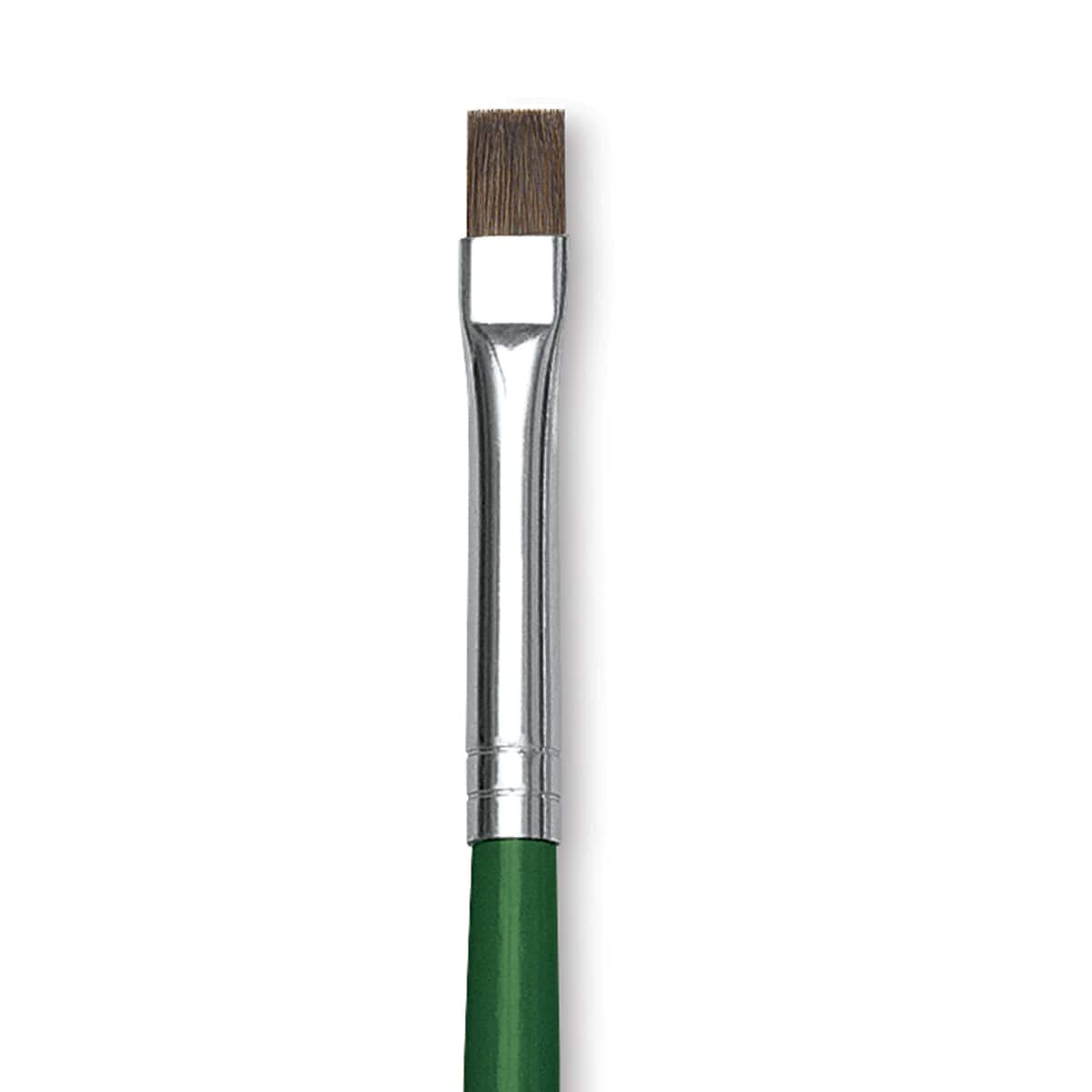 Blick Economy Ox/Pony Hair Brush - Bright, Long Handle, Size 4 close-up