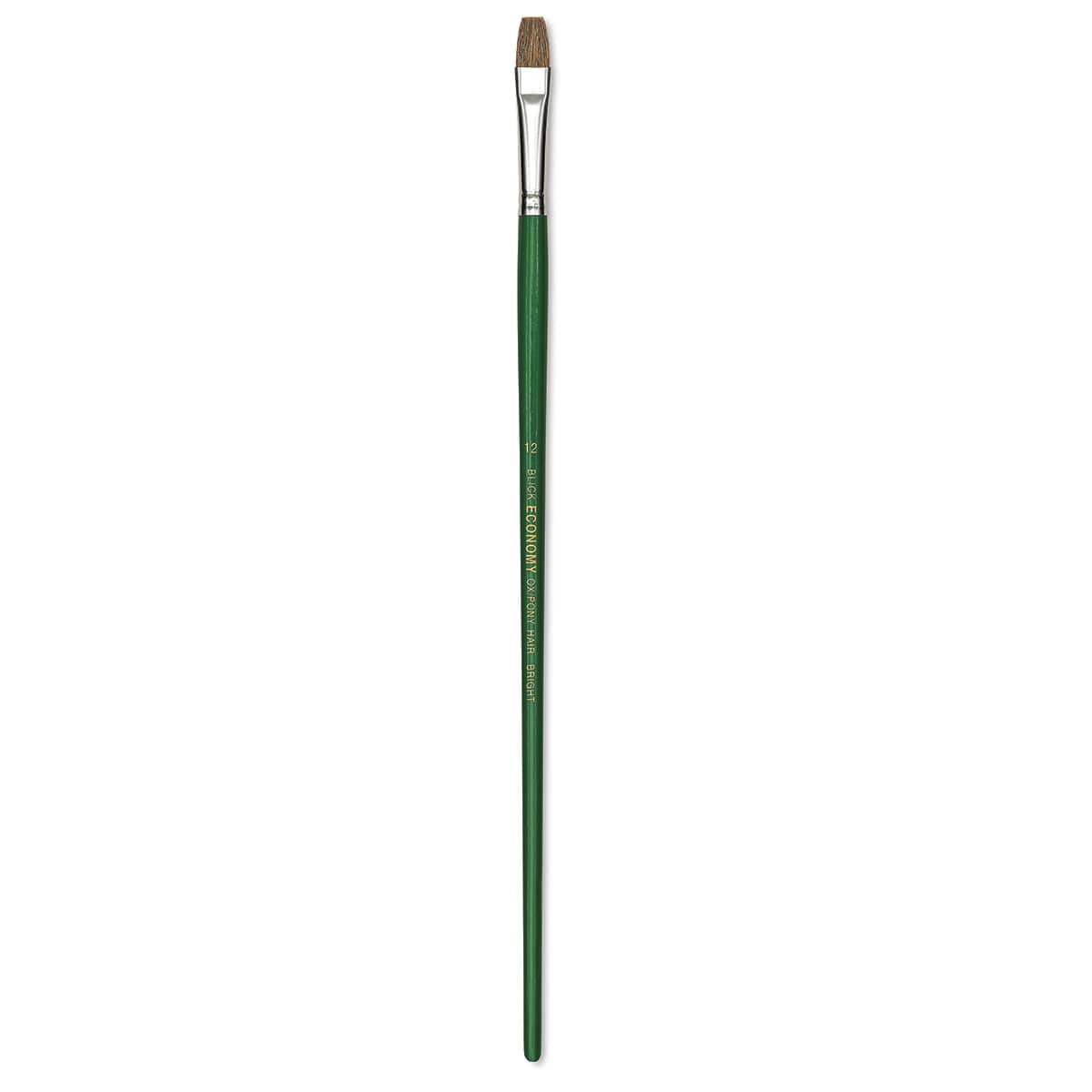 Blick Economy Ox/Pony Hair Brush - Bright, Long Handle, Size 12