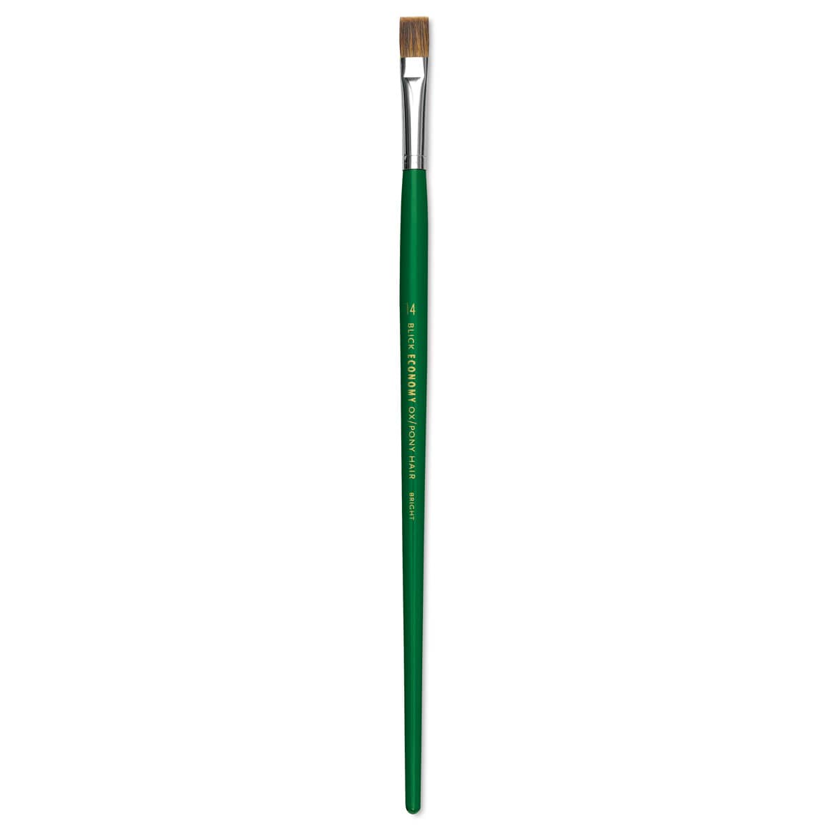 Blick Economy Ox/Pony Hair Brush - Bright, Long Handle, Size 14