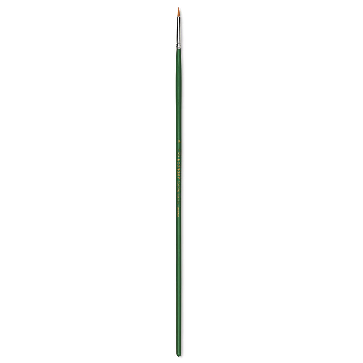 Blick Economy Golden Taklon Brush - Round, Long Handle, Size 0