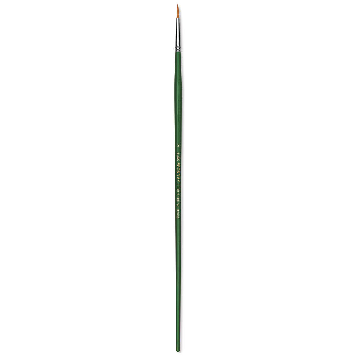 Blick Economy Golden Taklon Brush - Round, Long Handle, Size 2