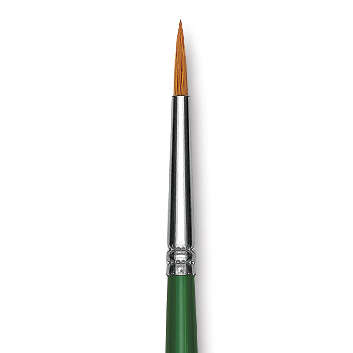 Blick Economy Golden Taklon Brush - Round, Long Handle, Size 2 close up