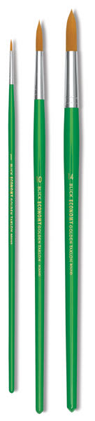 Golden Taklon Brushes - Round, Sizes 1, 10, 14