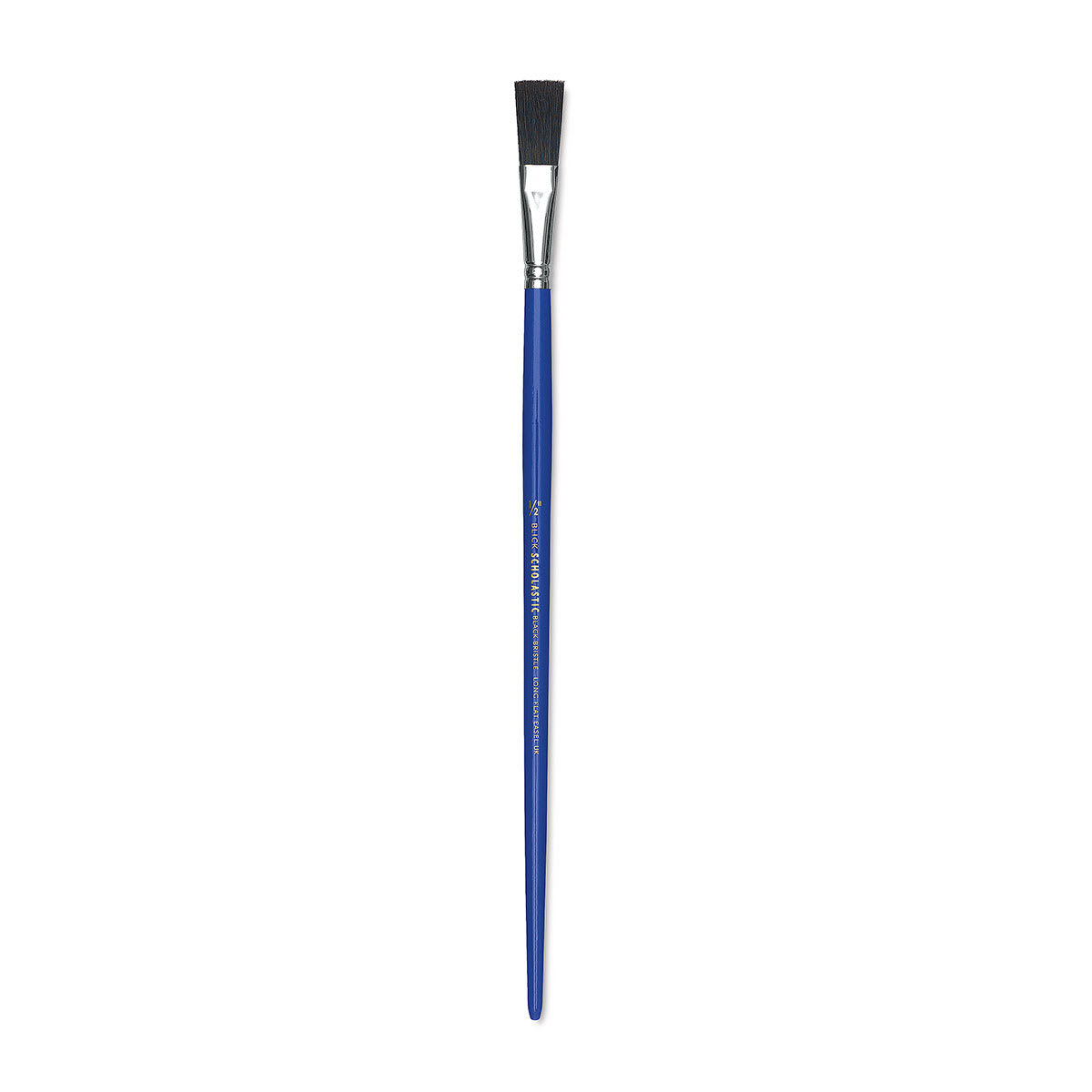 Blick Scholastic Black Bristle Brush - Extended, Long Handle, Size 1/2"