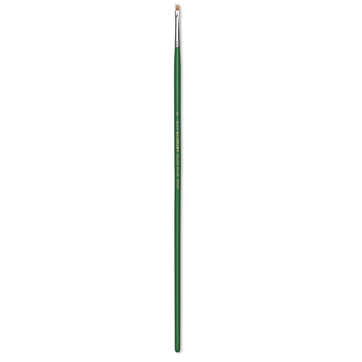 Blick Economy Golden Nylon Brush - Bright, Long Handle, Size 2