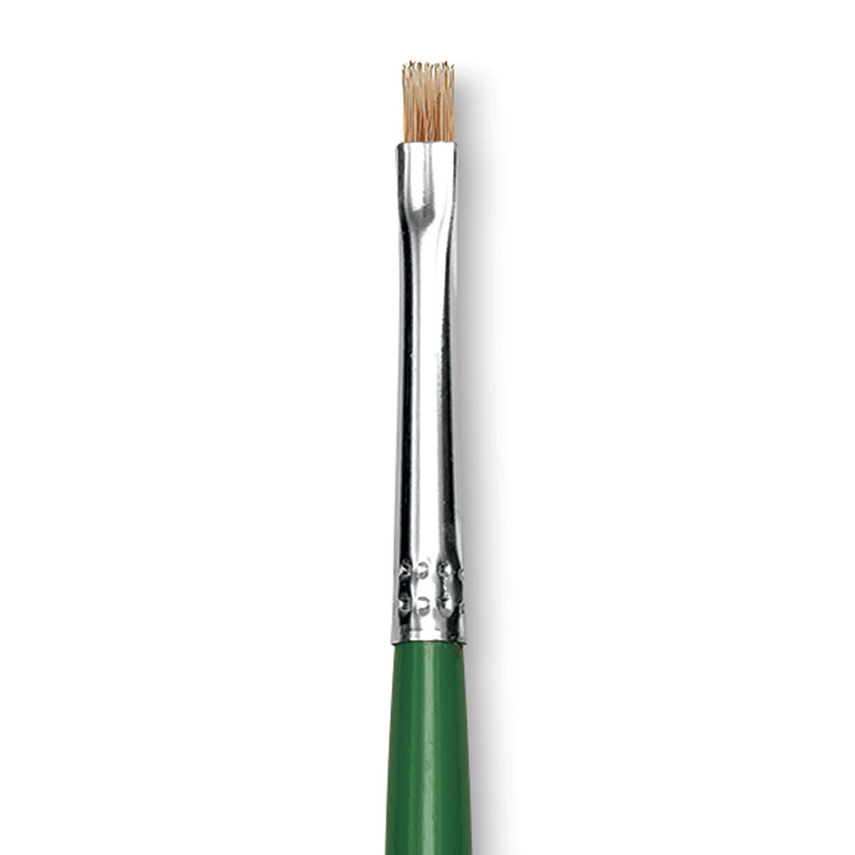 Blick Economy Golden Nylon Brush - Bright, Long Handle, Size 2 close up
