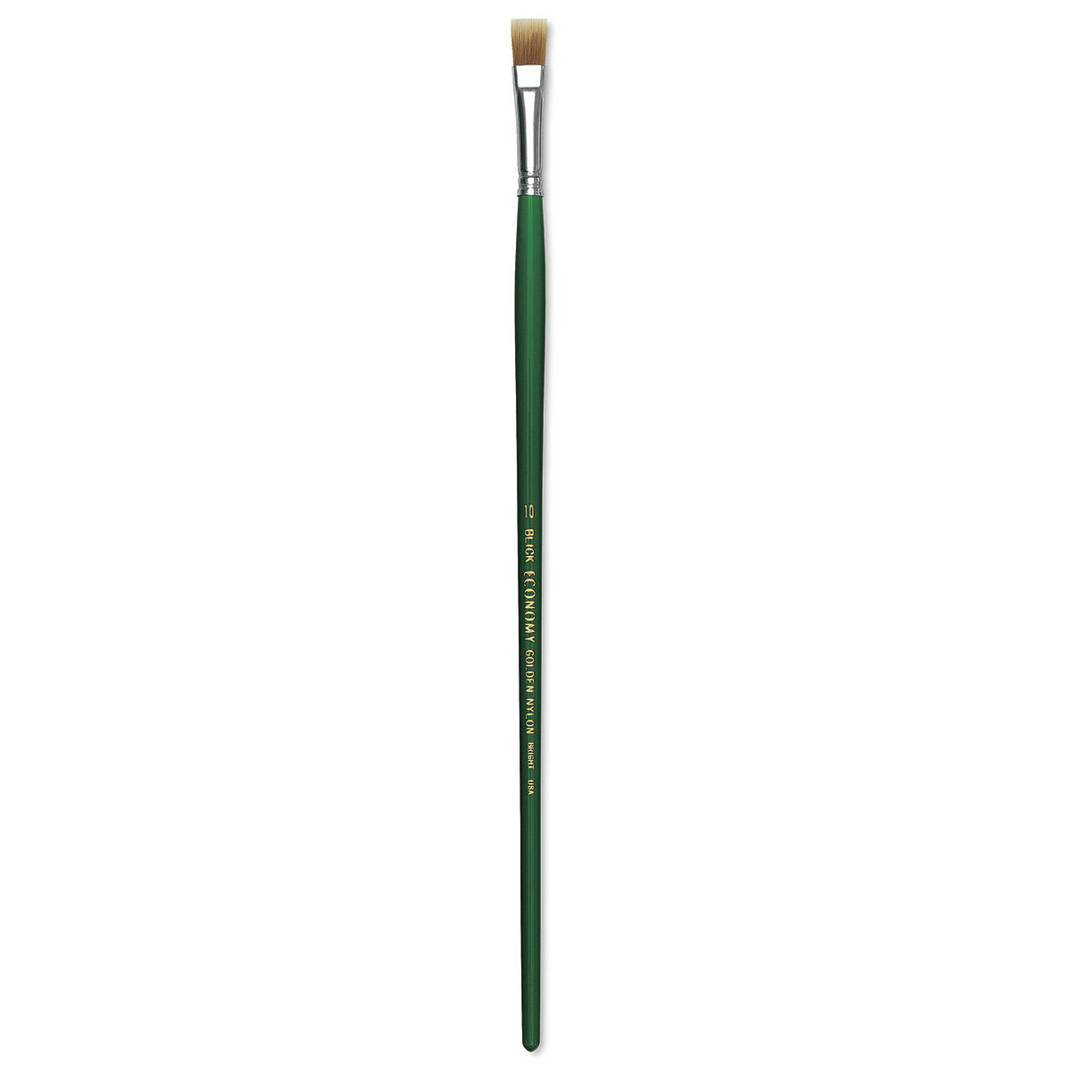 Blick Economy Golden Nylon Brush - Bright, Long Handle, Size 10