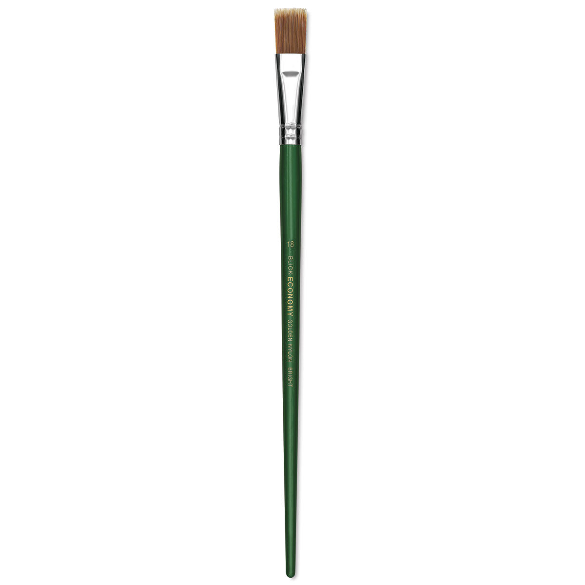 Blick Economy Golden Nylon Brush - Bright, Long Handle, Size 18