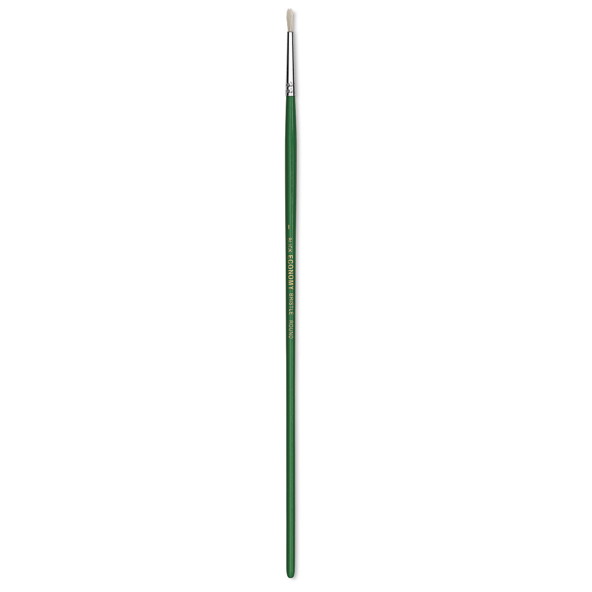 Blick Economy White Bristle Brush - Round, Size 1