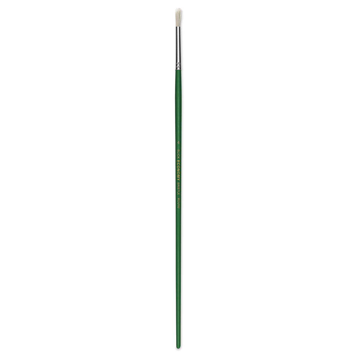 Blick Economy White Bristle Brush - Round, Size 4