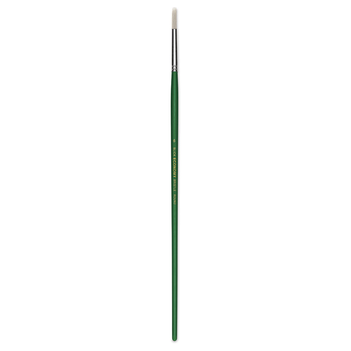 Blick Economy White Bristle Brush - Round, Size 6