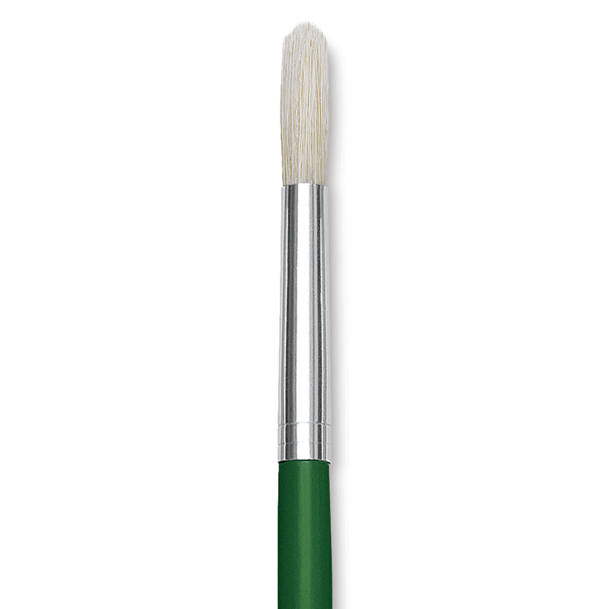 Blick Economy White Bristle Brush - Round, Size 10 close up