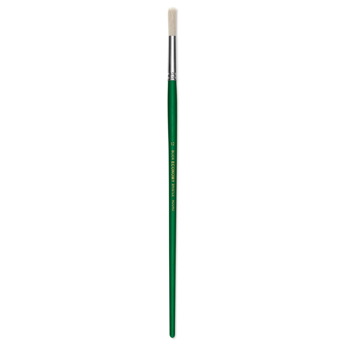 Blick Economy White Bristle Brush - Round, Size 12