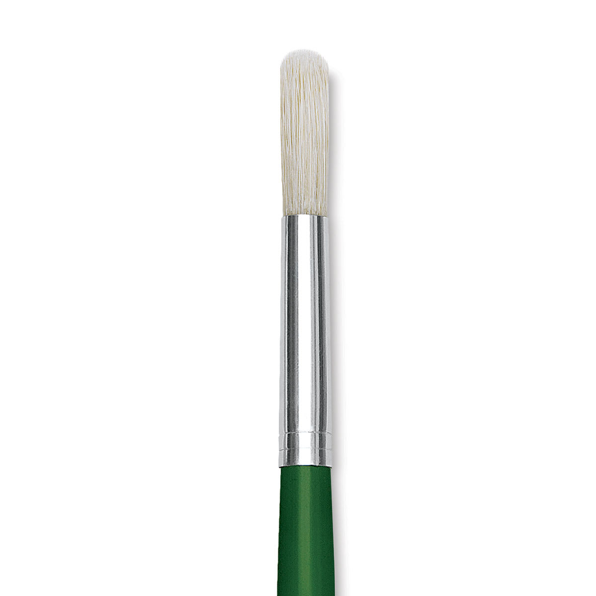 Blick Economy White Bristle Brush - Round, Size 14 close up