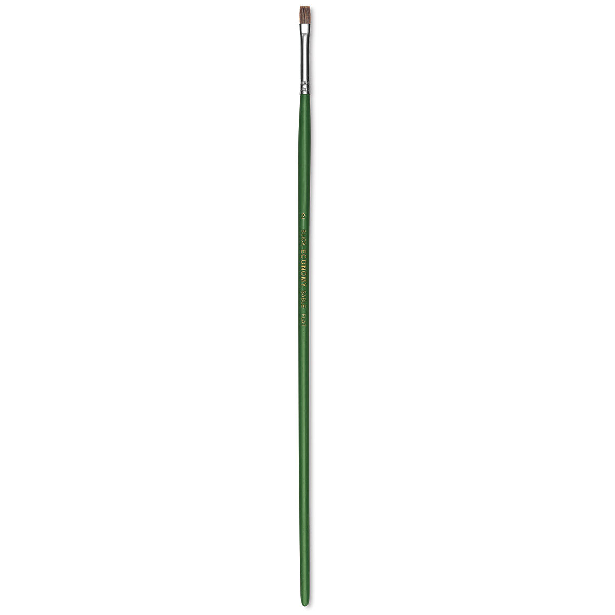 Blick Economy Sable Brush - Flat, Long Handle, Size 2