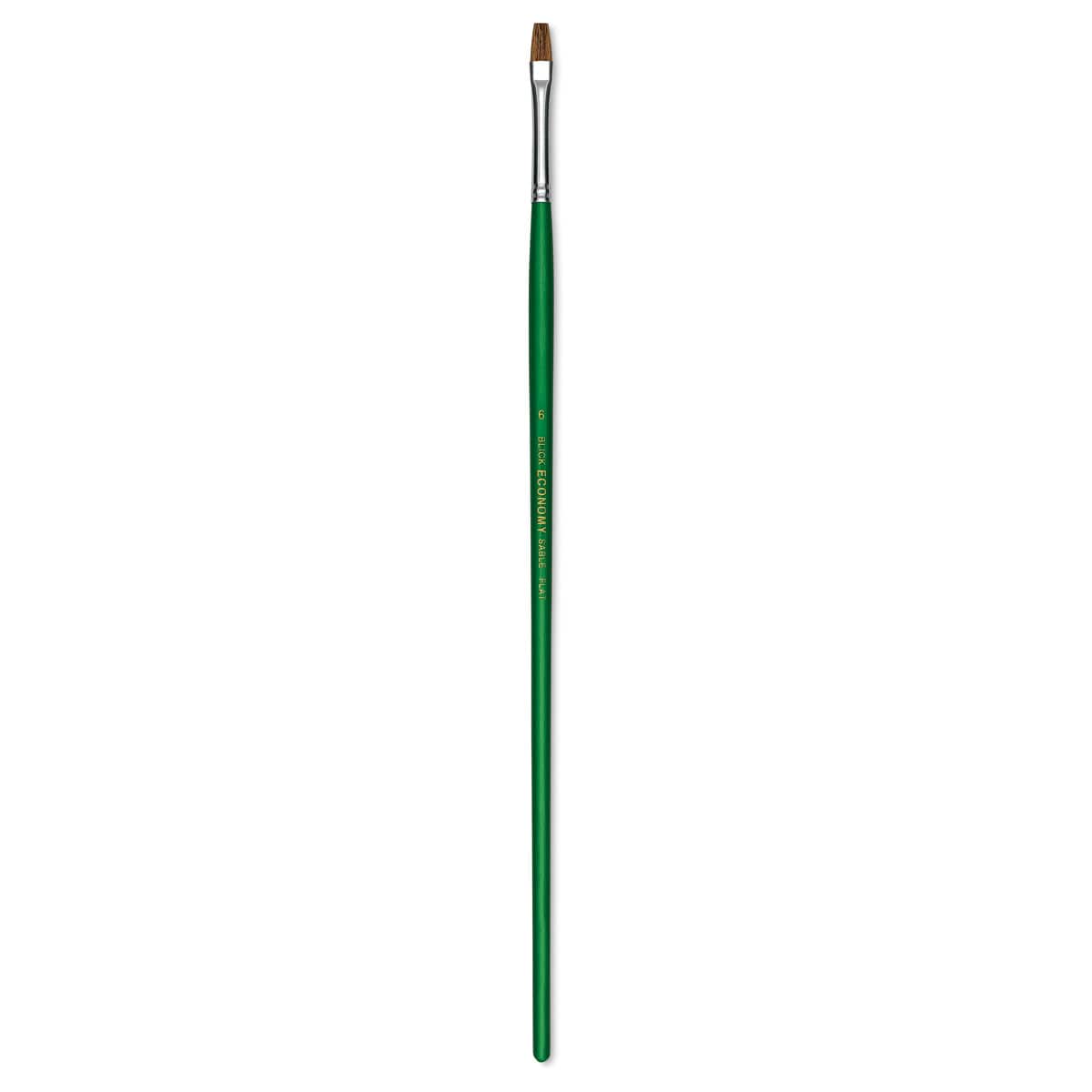 Blick Economy Sable Brush - Flat, Long Handle, Size 6