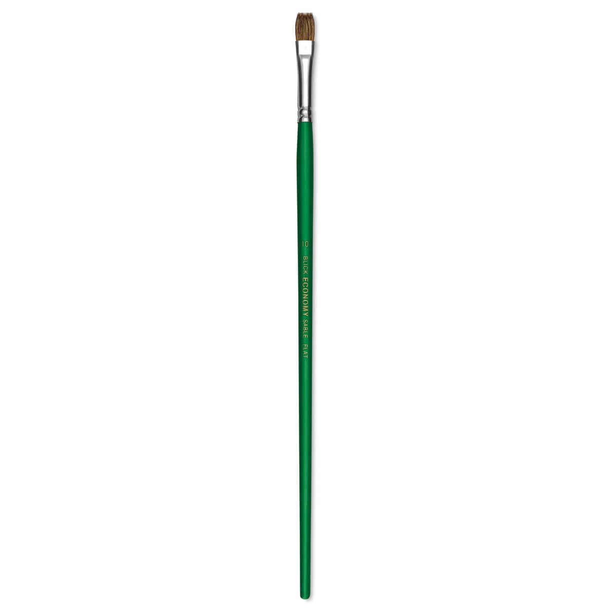 Blick Economy Sable Brush - Flat, Long Handle, Size 10