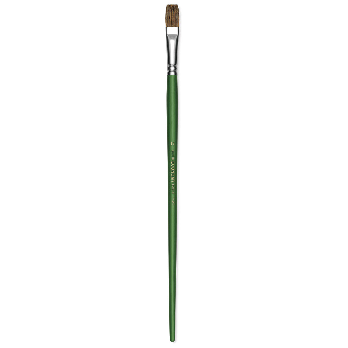 Blick Economy Sable Brush - Flat, Long Handle, Size 14
