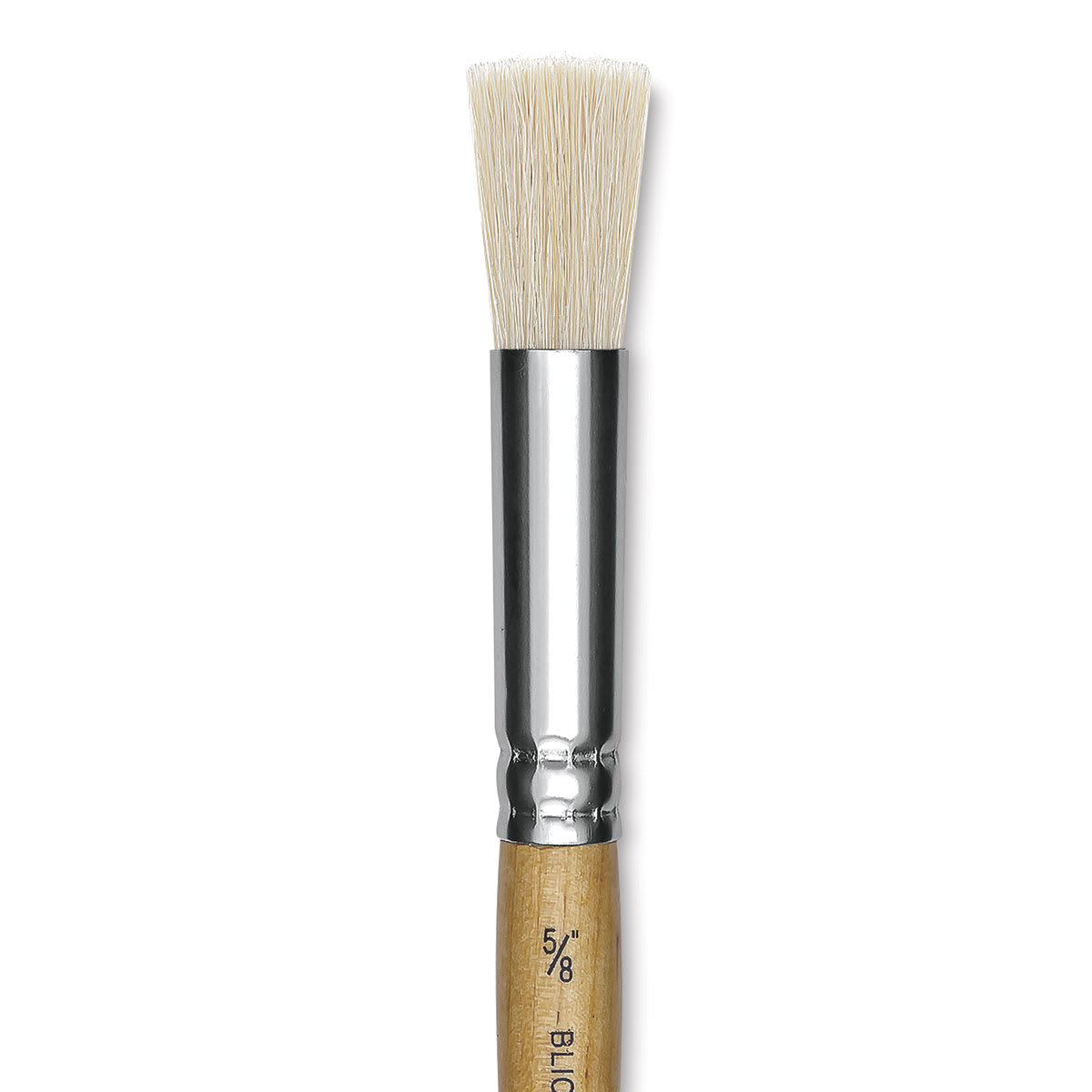 Blick Economy White Bristle Brush - Stencil, 5/8" close up