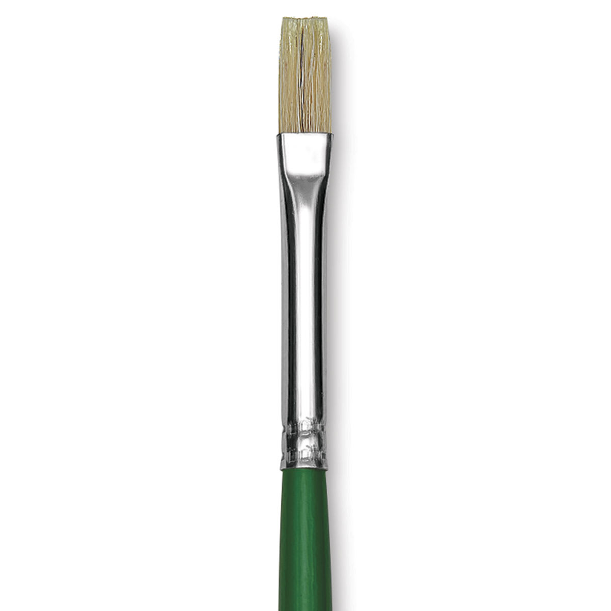 Blick Economy White Bristle Brush - Flat, Size 4 close up