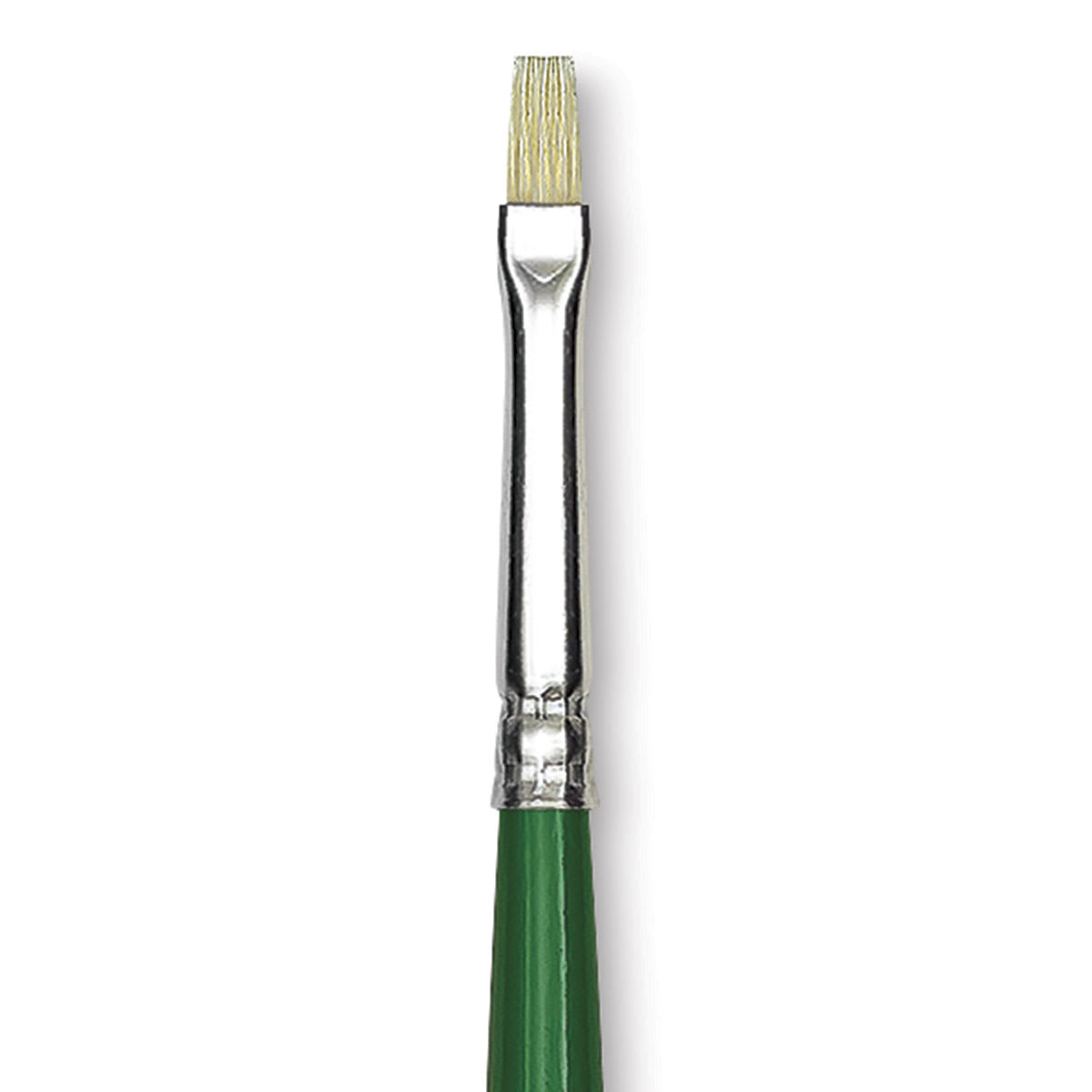 Blick Economy White Bristle Brush - Bright, Size 0 close up