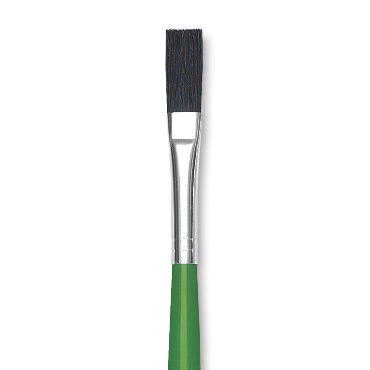 Blick Economy Black Bristle Brush - Easel Brush, Long Handle, 1/4" close up