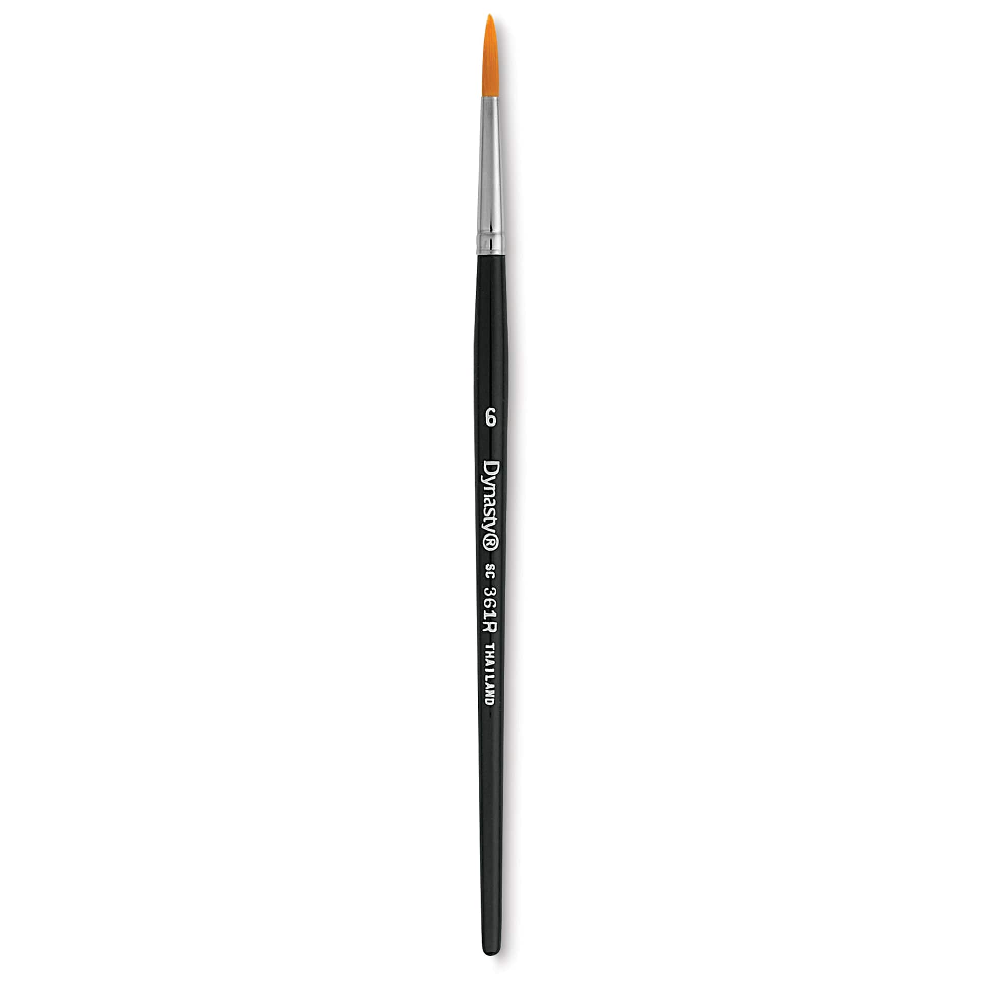 Dynasty Finest Golden Synthetic Brush - Round, Refill Brush, Size 6