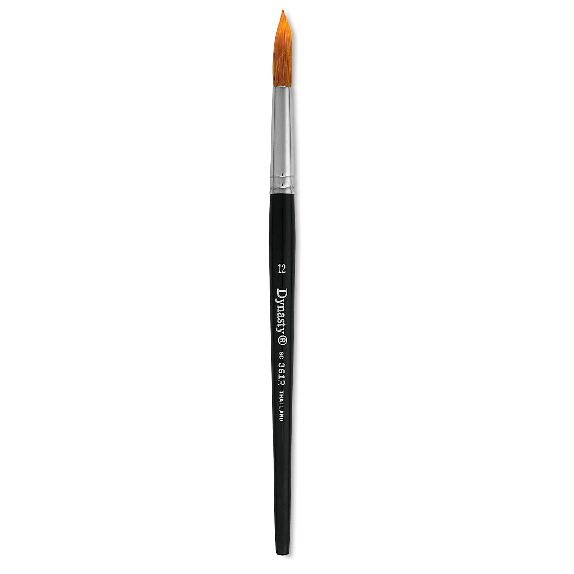 Dynasty Finest Golden Synthetic Brush - Round, Refill Brush, Size 12