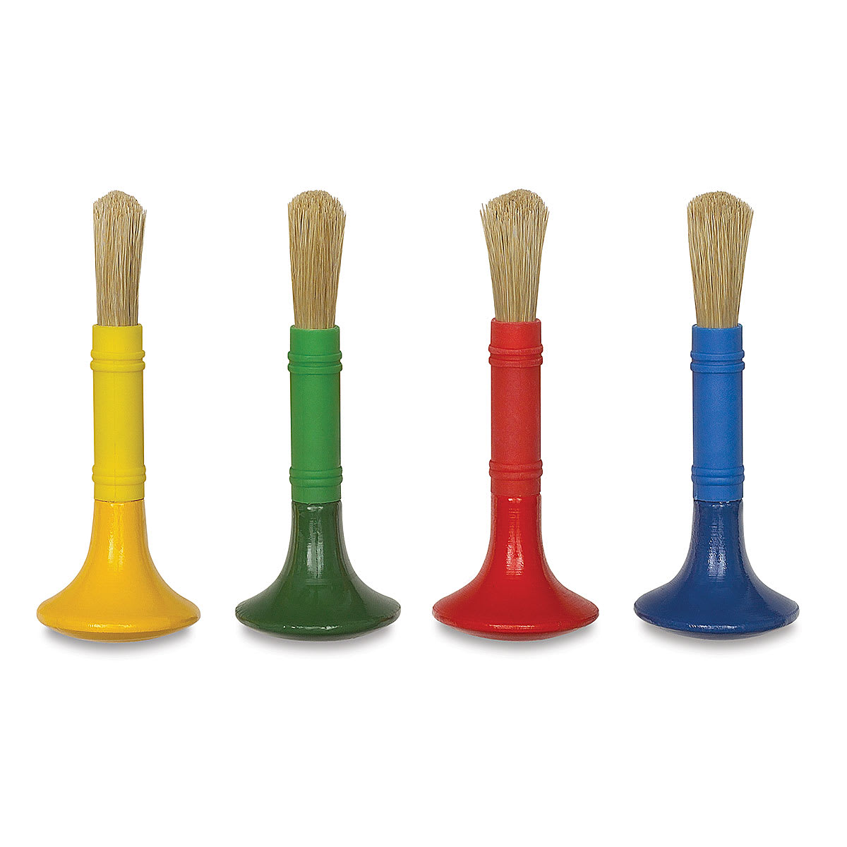 Pro Art Easy Grip Brushes - 4 Brushes shown upright