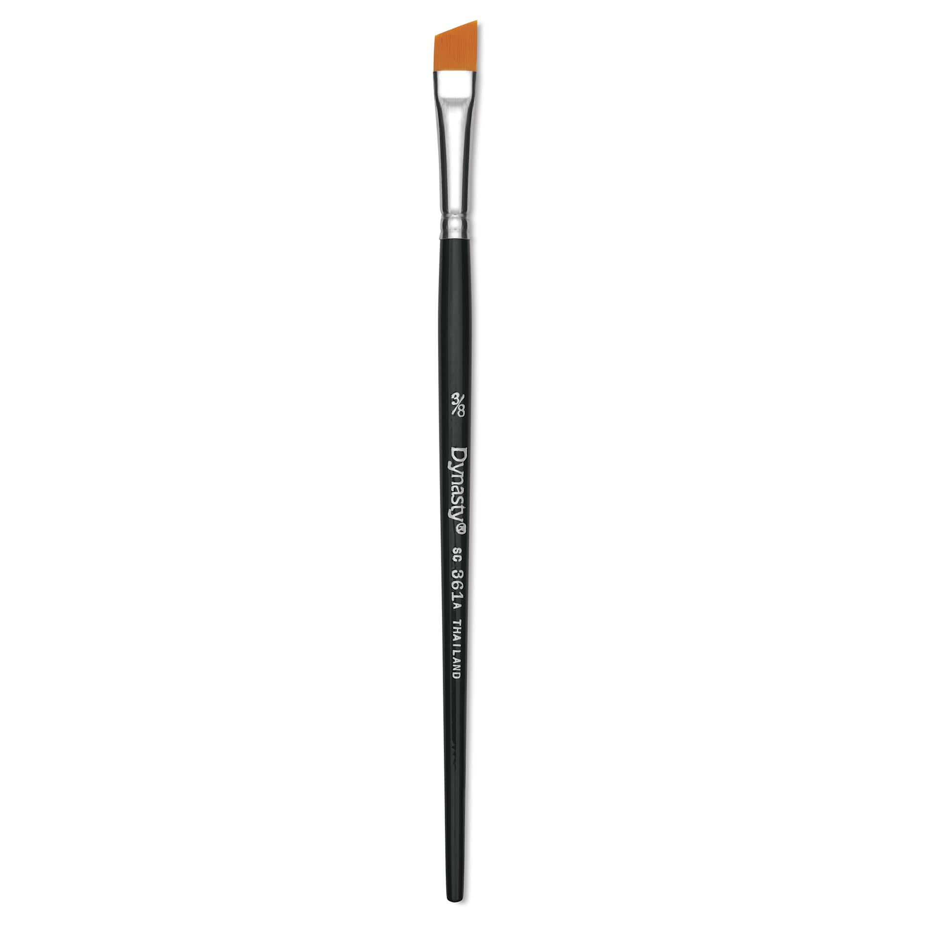 Dynasty Finest Golden Synthetic Brush - Angular, 3/8"